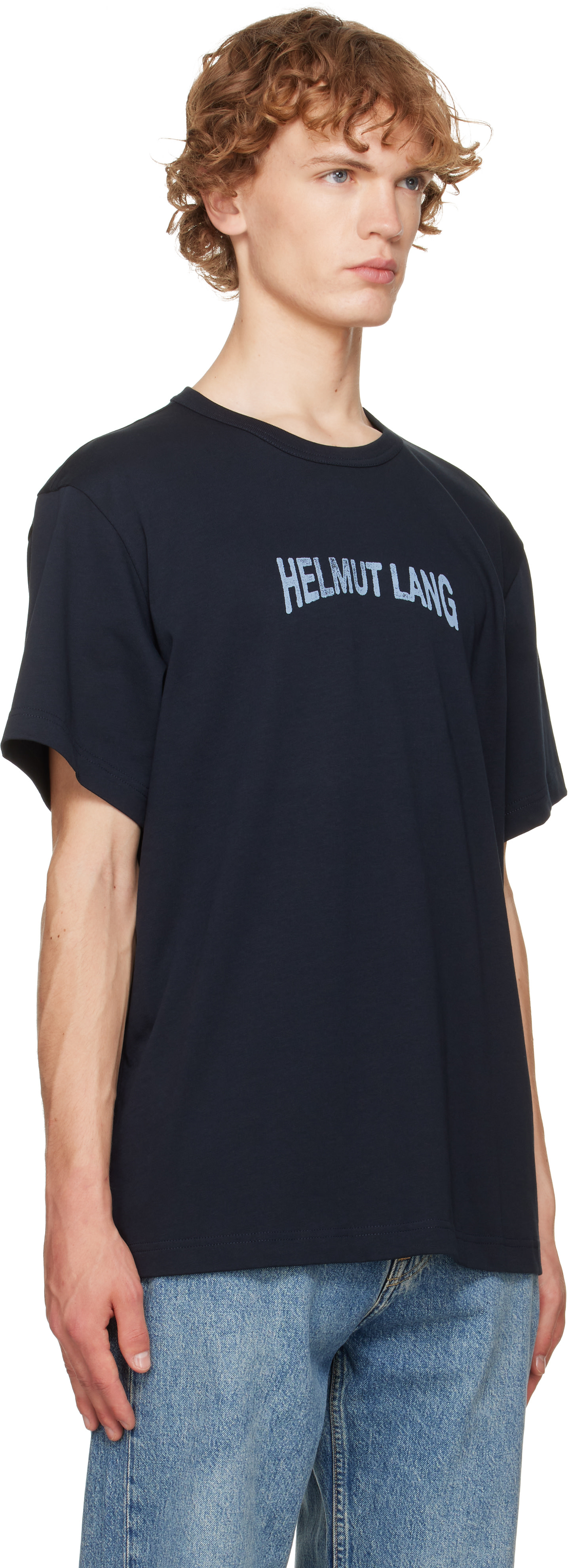 ぽ*あ様 HELMUT LANG カットソー イタリア製 本人期 Helmut Lang: ネイビー Ticket Tシャツ | SSENSE 日本