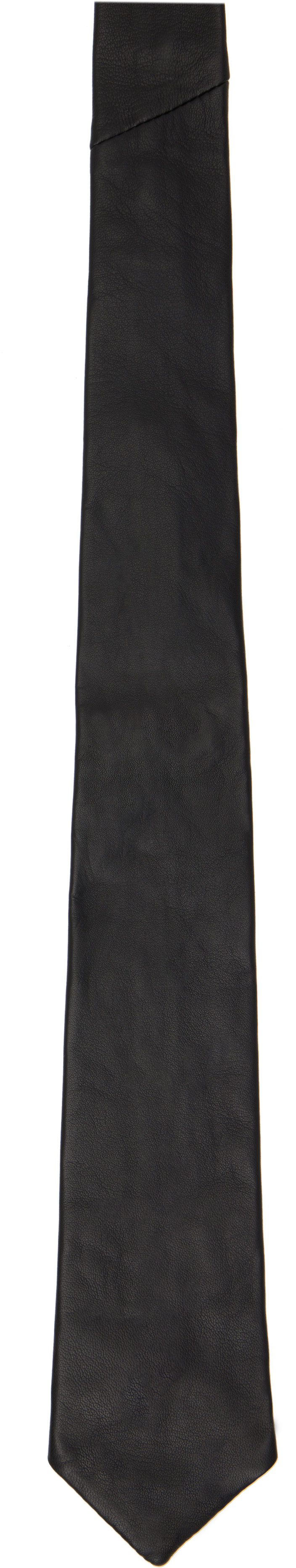 Deadwood - Black Timo Leather Neck Tie