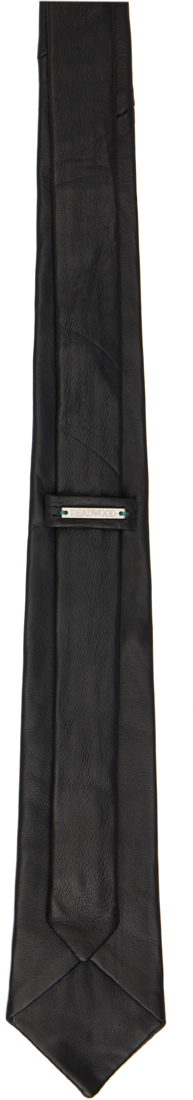 Deadwood - Black Timo Leather Neck Tie