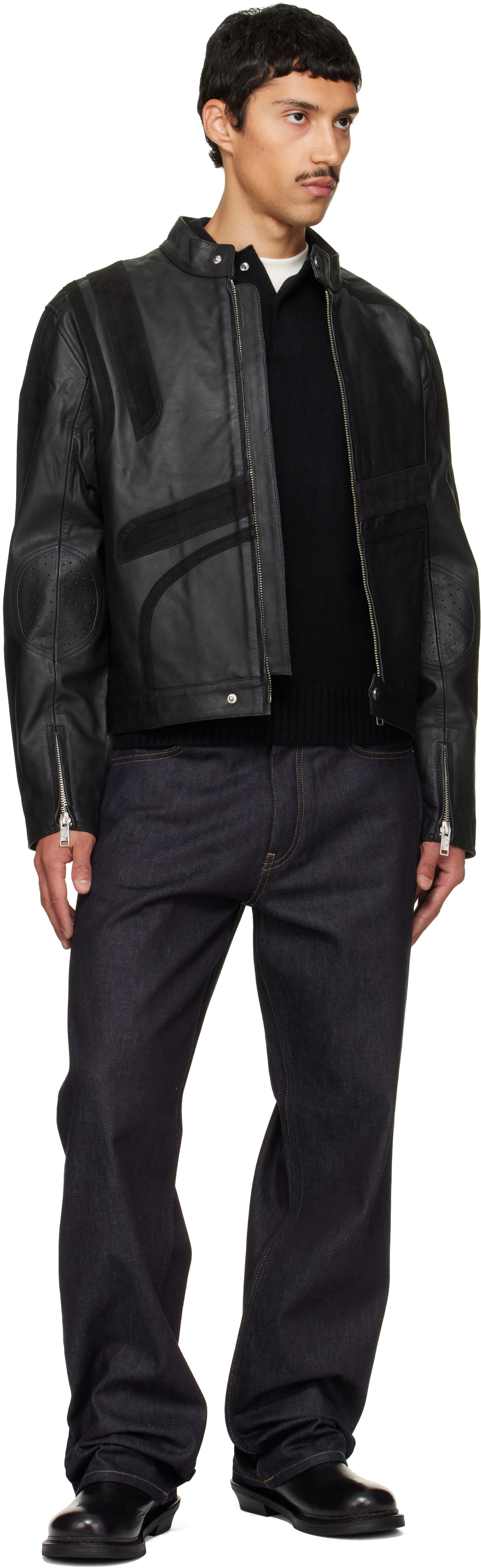 Deadwood - Black Hiro Leather Moto Jacket