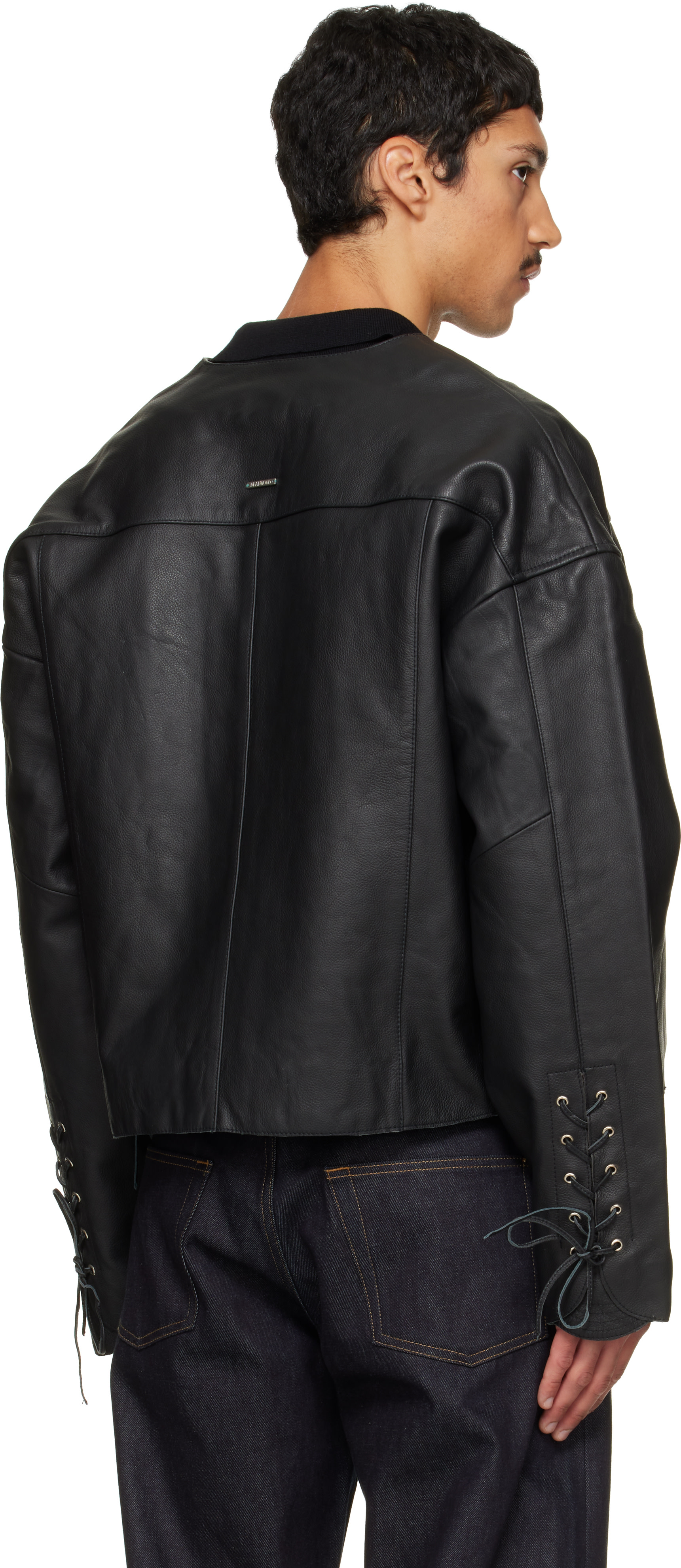 Deadwood - Black Canoo Oversized Leather Jacket