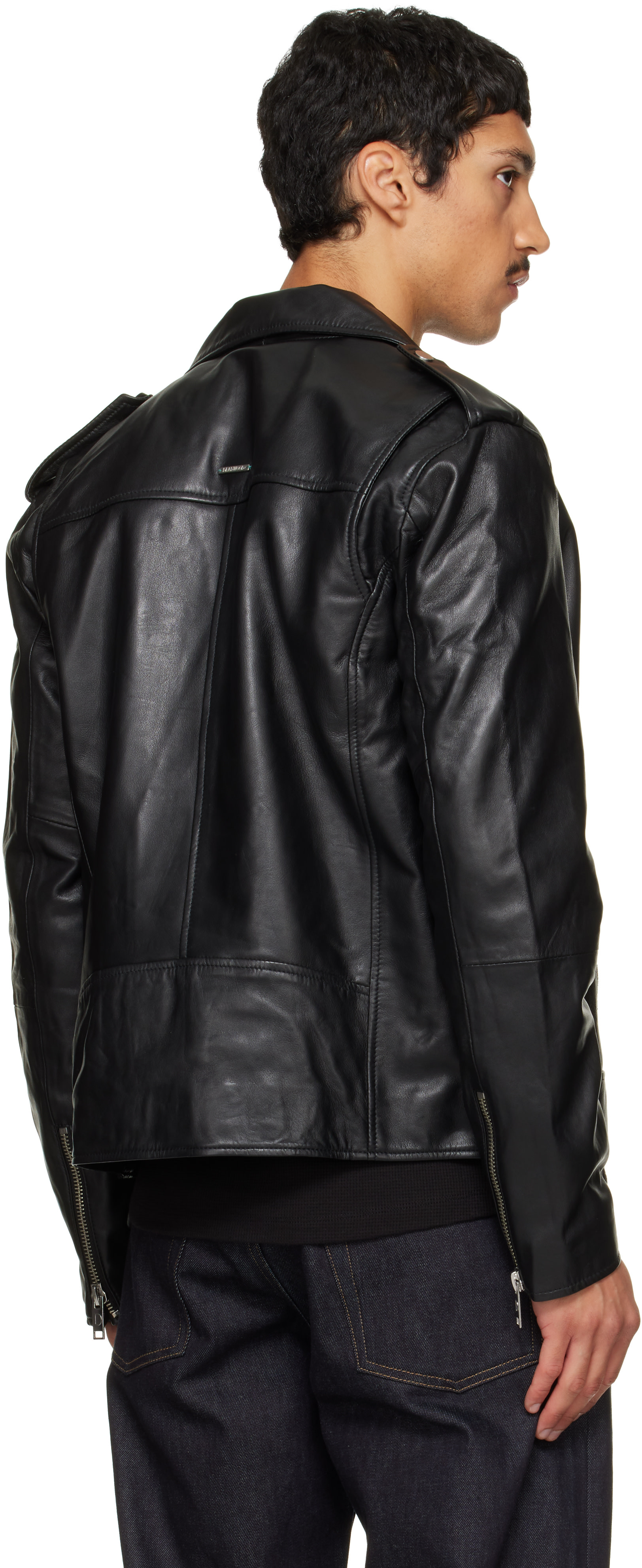 Deadwood - Black River Leather Biker Jacket