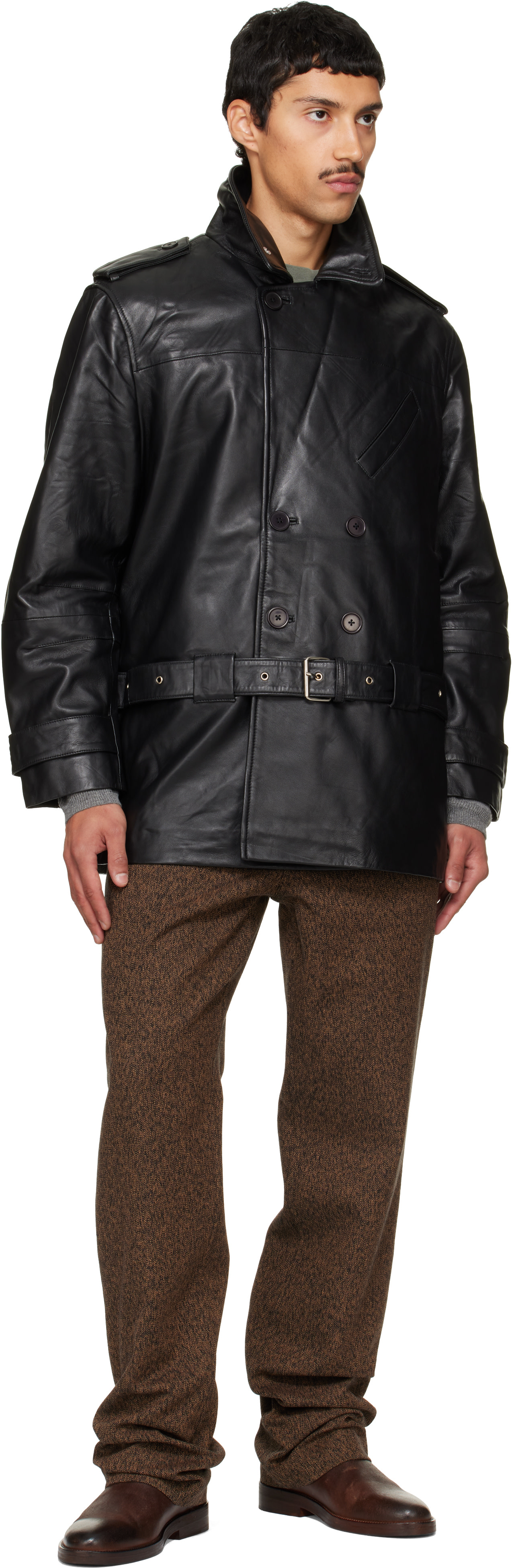 Deadwood - Black Patrol Leather Jacket