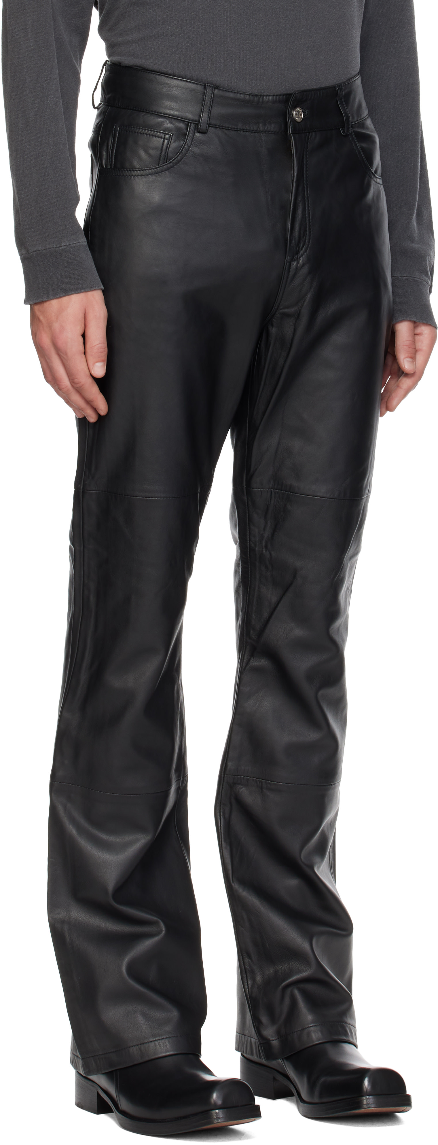 Deadwood - Black Porter Leather Pants