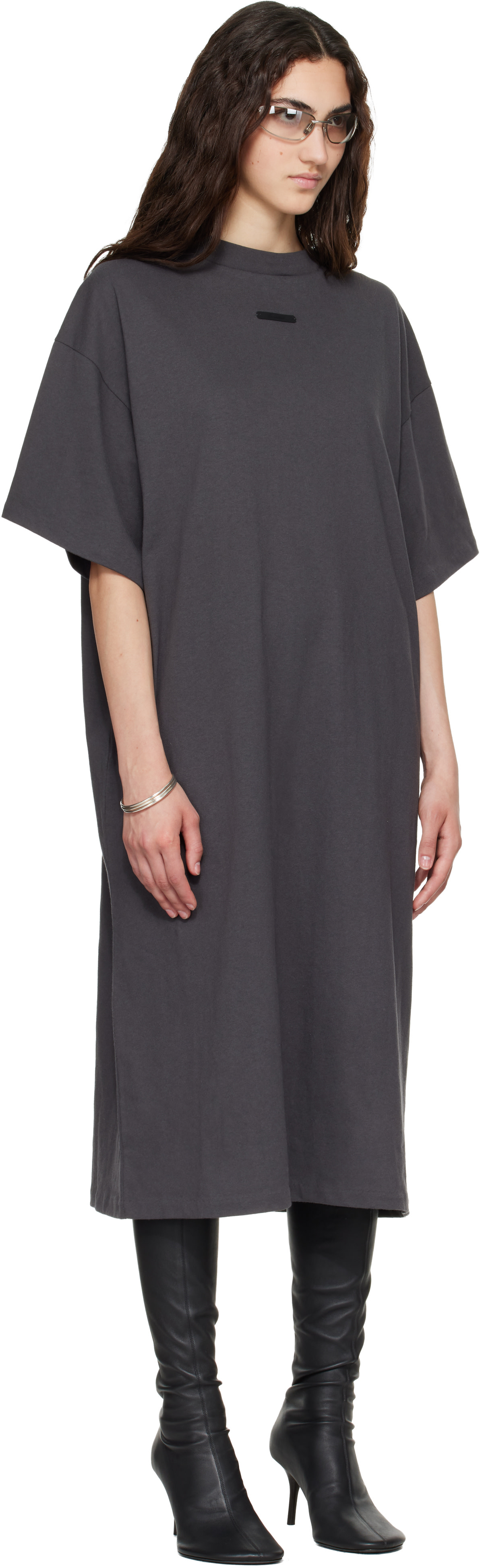 Fear of God ESSENTIALS - Robe t-shirt midi grise