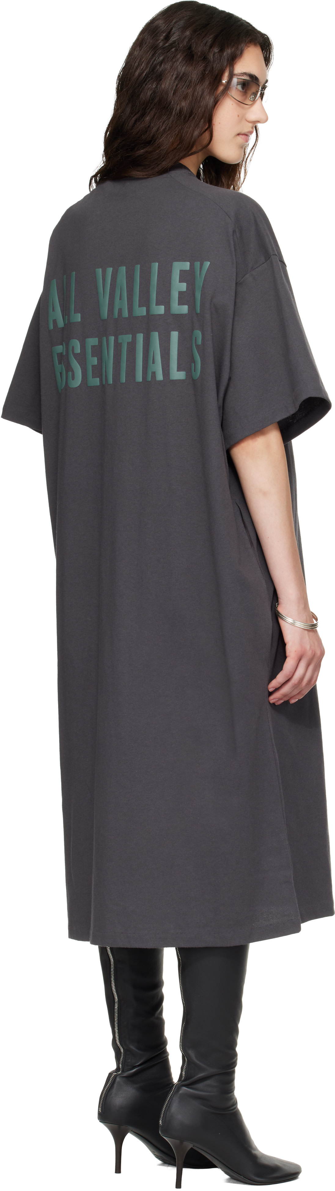 Fear of God ESSENTIALS - Robe t-shirt midi grise