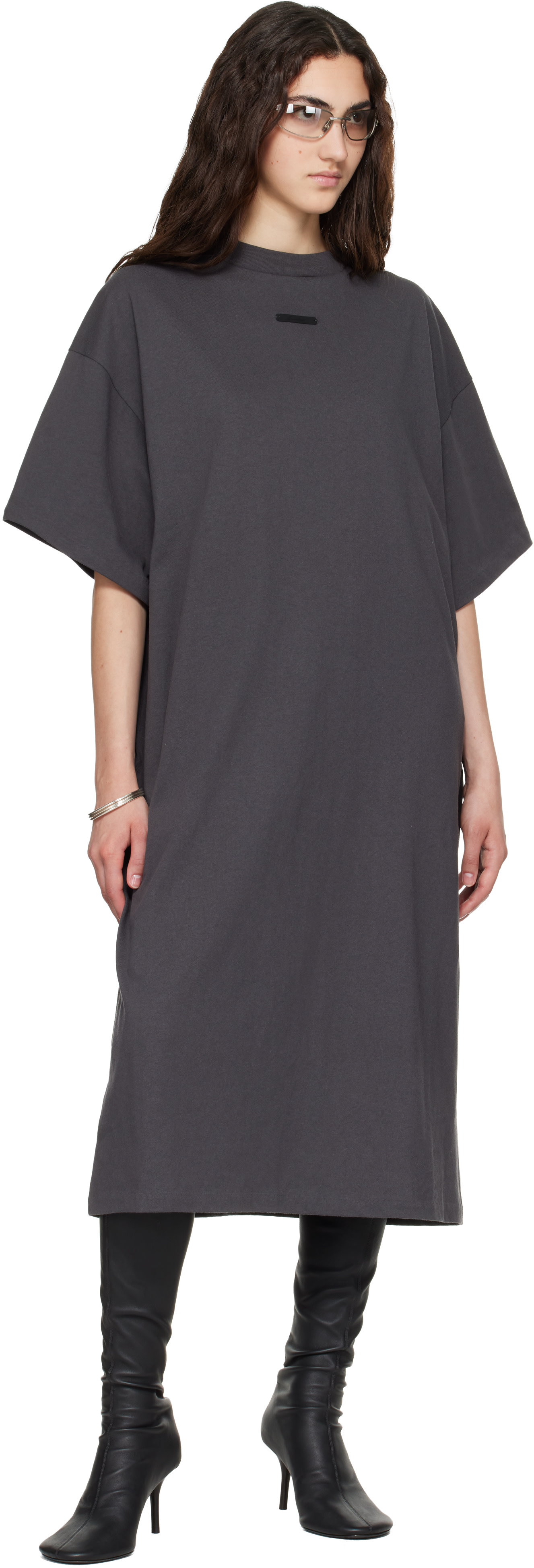 Fear of God ESSENTIALS - Robe t-shirt midi grise