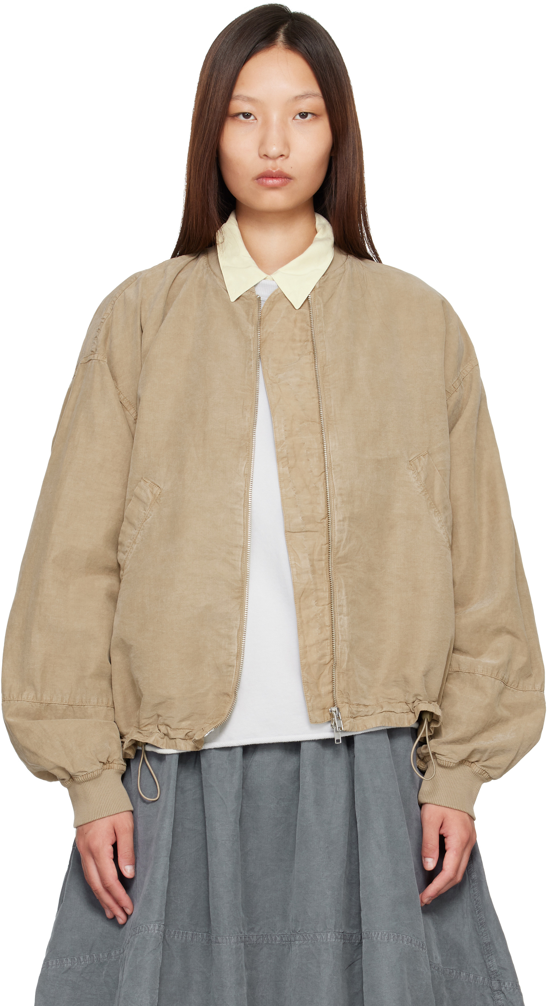 YMC - Beige Basement Bomber Jacket