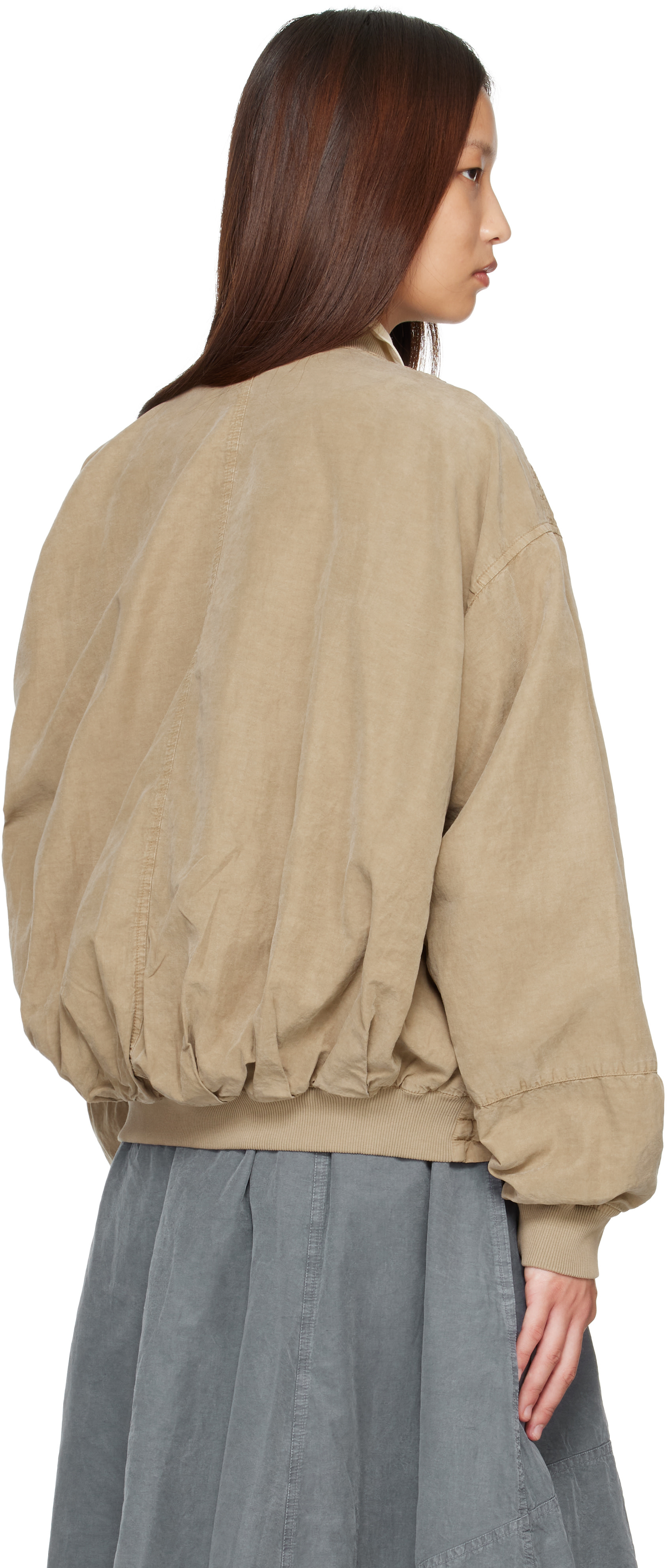 YMC - Blouson aviateur Basement beige
