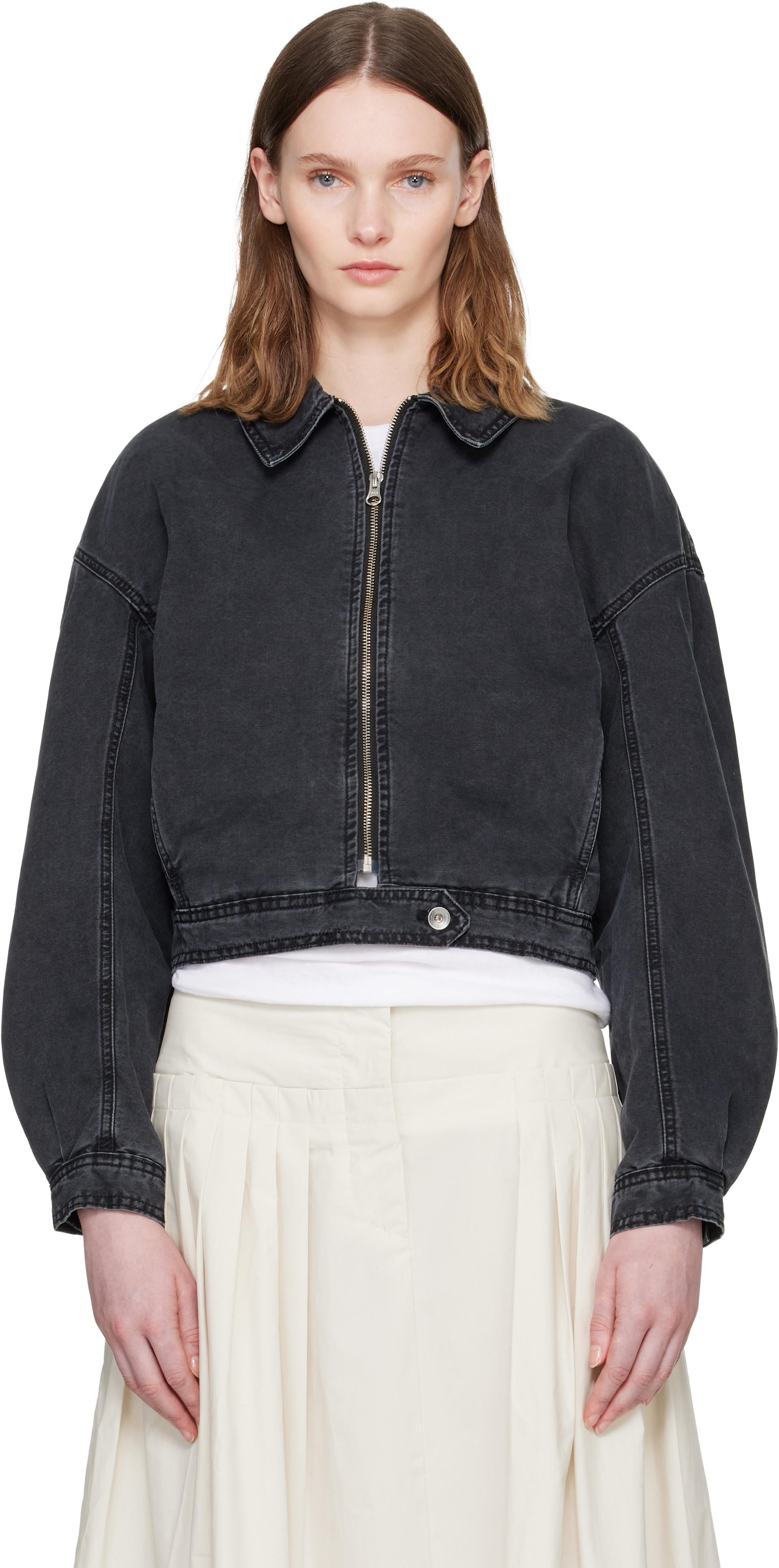 YMC - Blouson Spencer noir