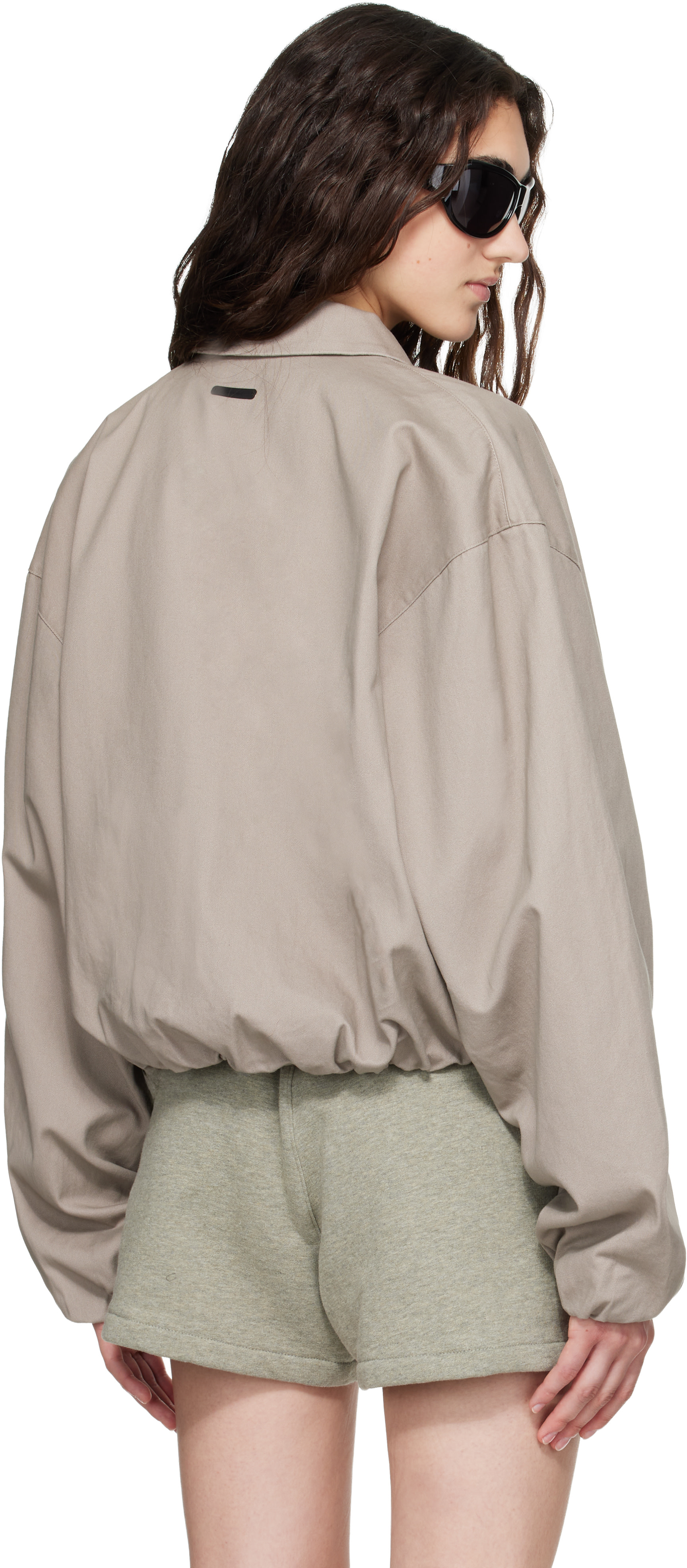 Fear of God ESSENTIALS - Blouson de travail taupe à glissière