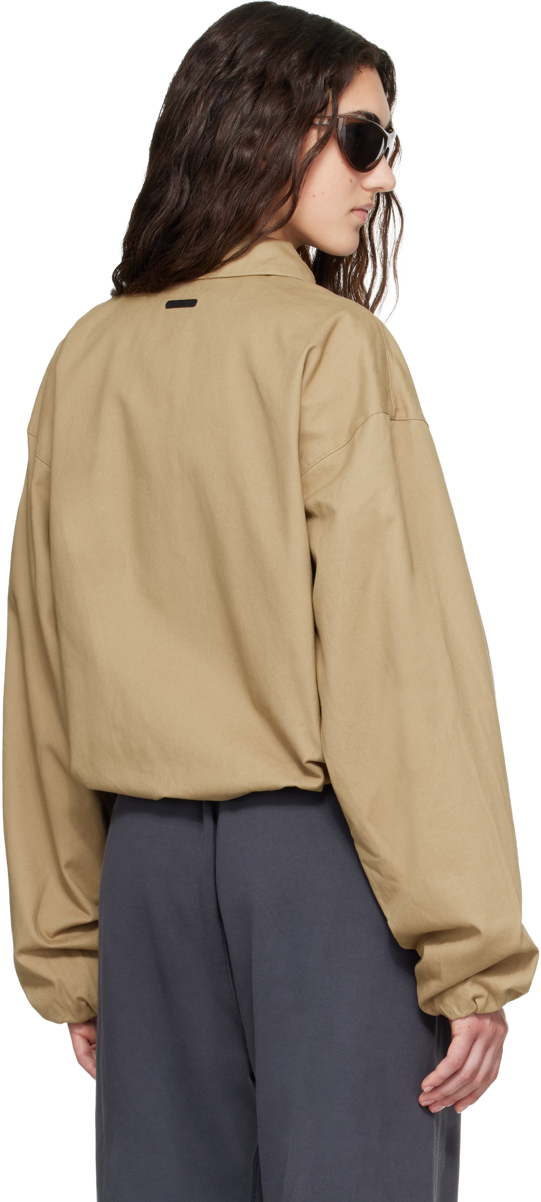 Fear of God ESSENTIALS - Beige Full Zip Work Jacket