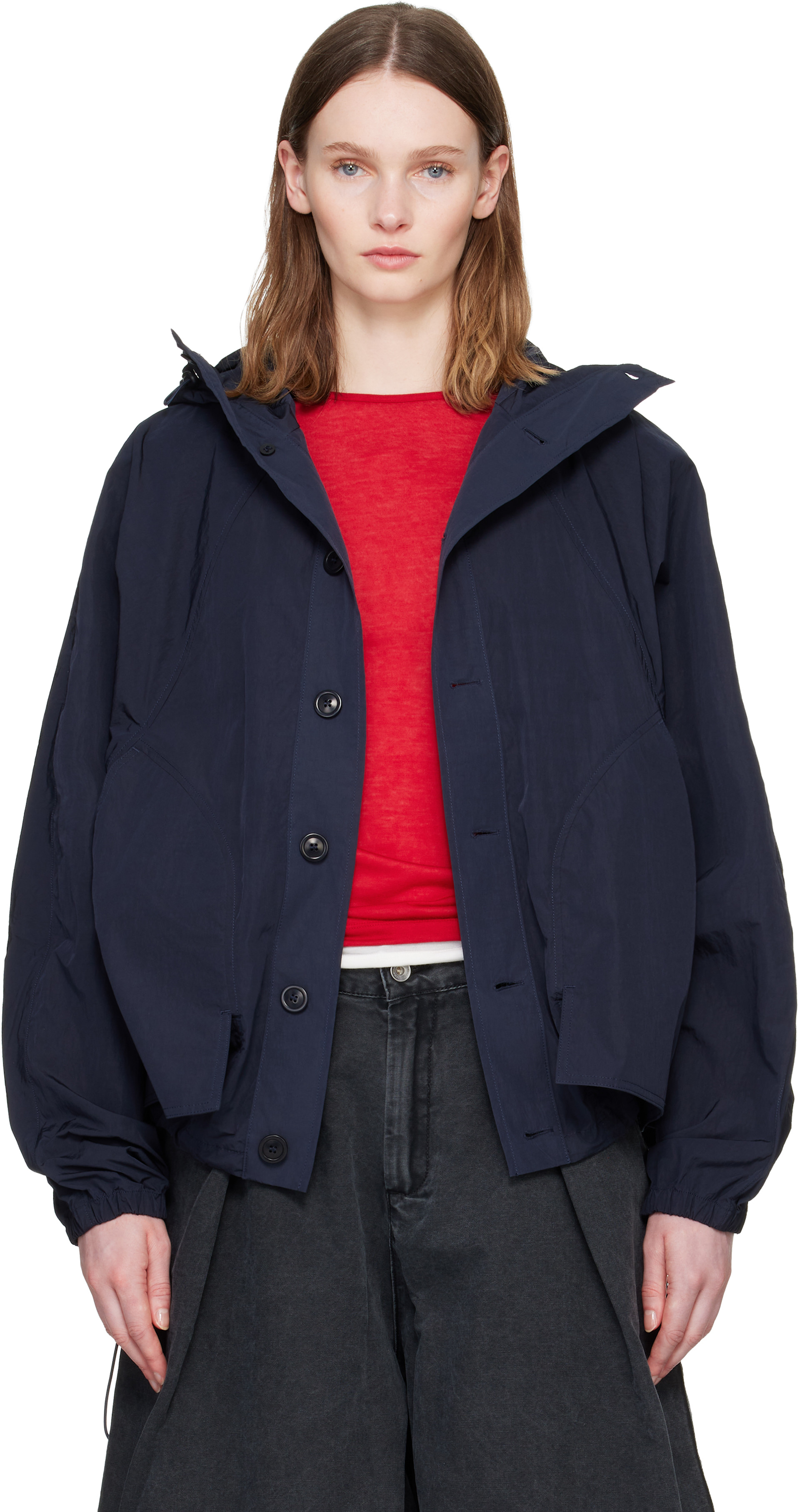 YMC - Blouson Bonehead bleu marine