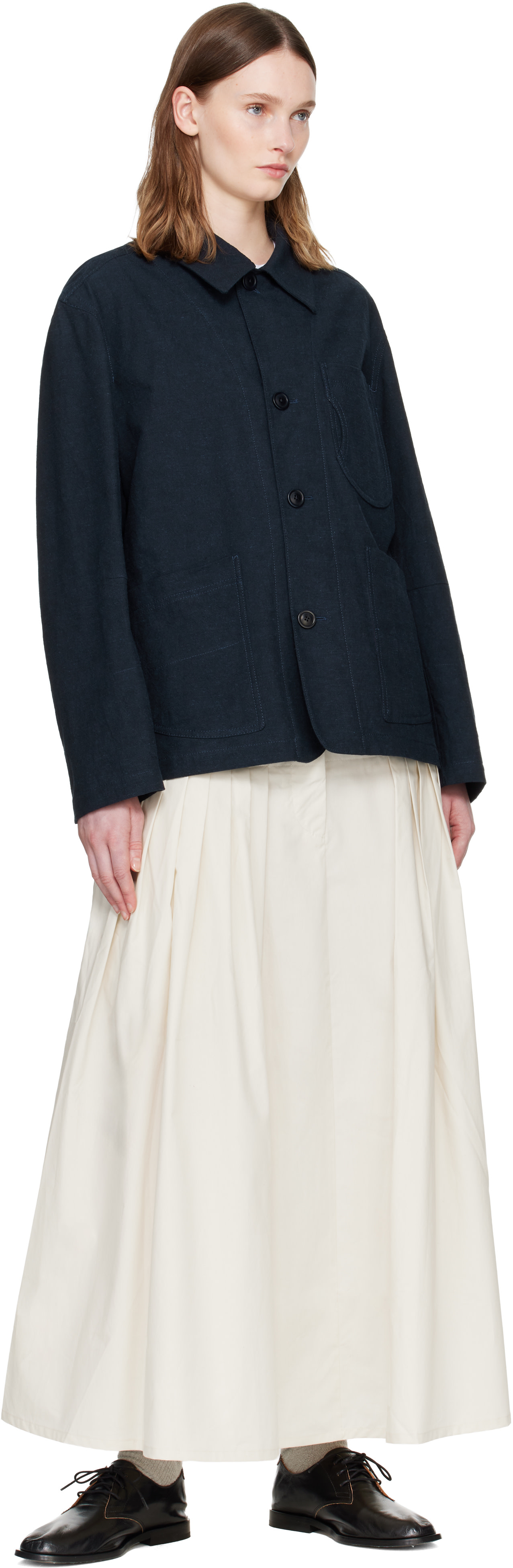 YMC - Blouson de travail bleu marine