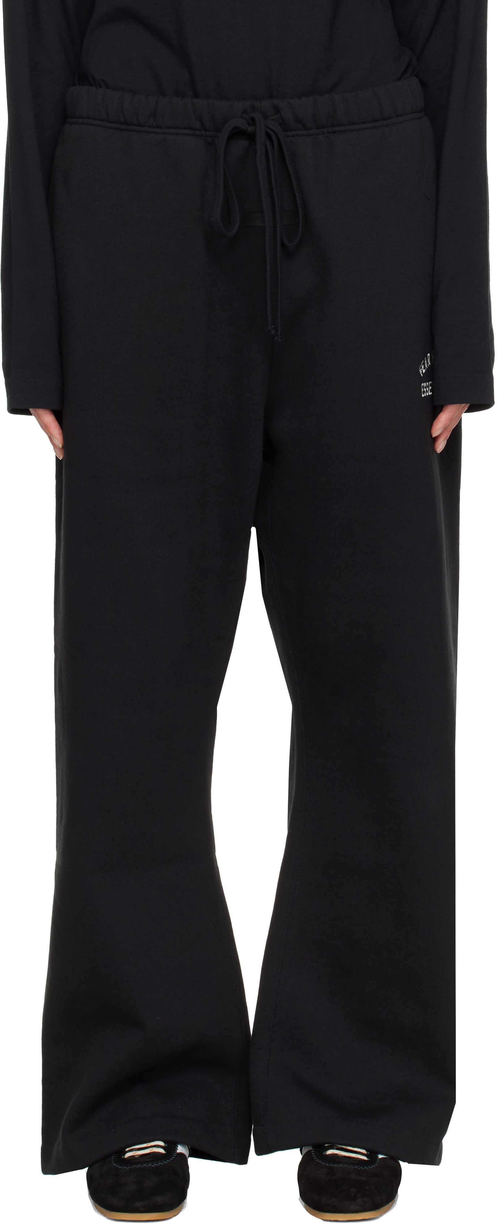 Fear of God ESSENTIALS - Black Flare Sweatpants