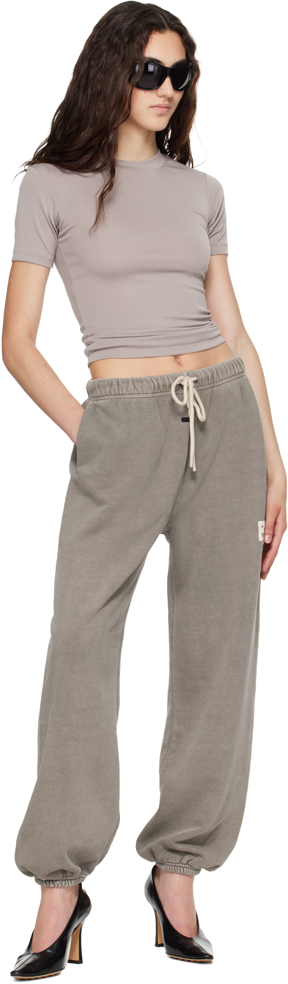 Fear of God ESSENTIALS: Taupe Classic Fleece Sweatpants | SSENSE