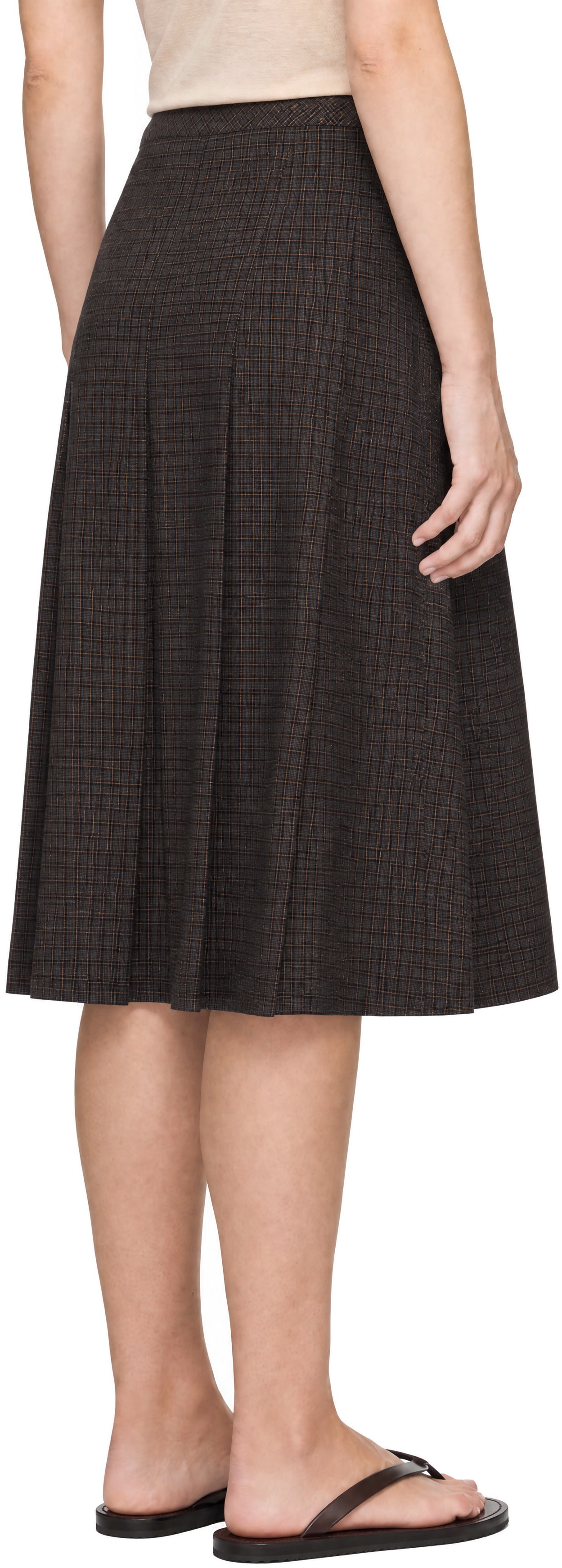 YMC - Gray Rosetta Midi Skirt