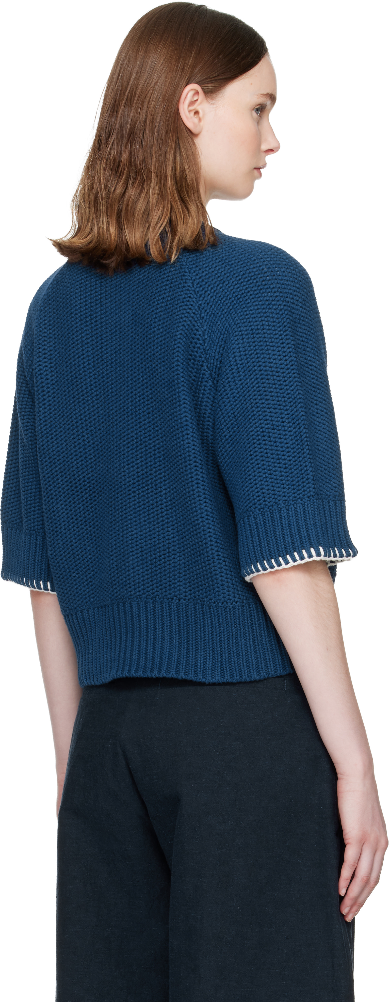 YMC - Cardigan Kwai bleu