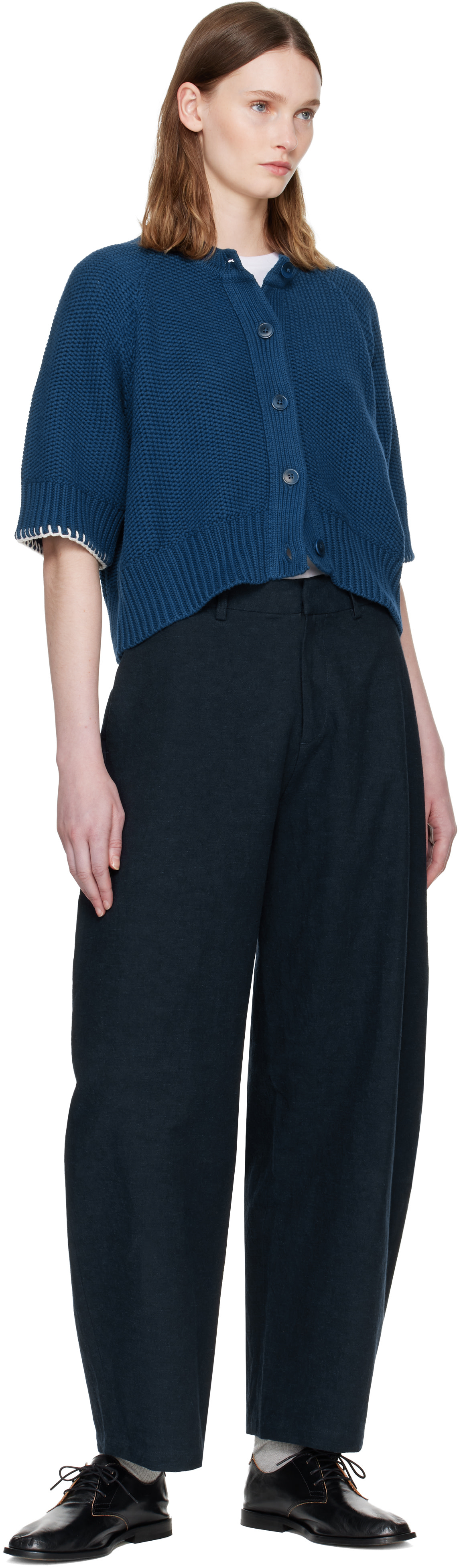 YMC - Cardigan Kwai bleu
