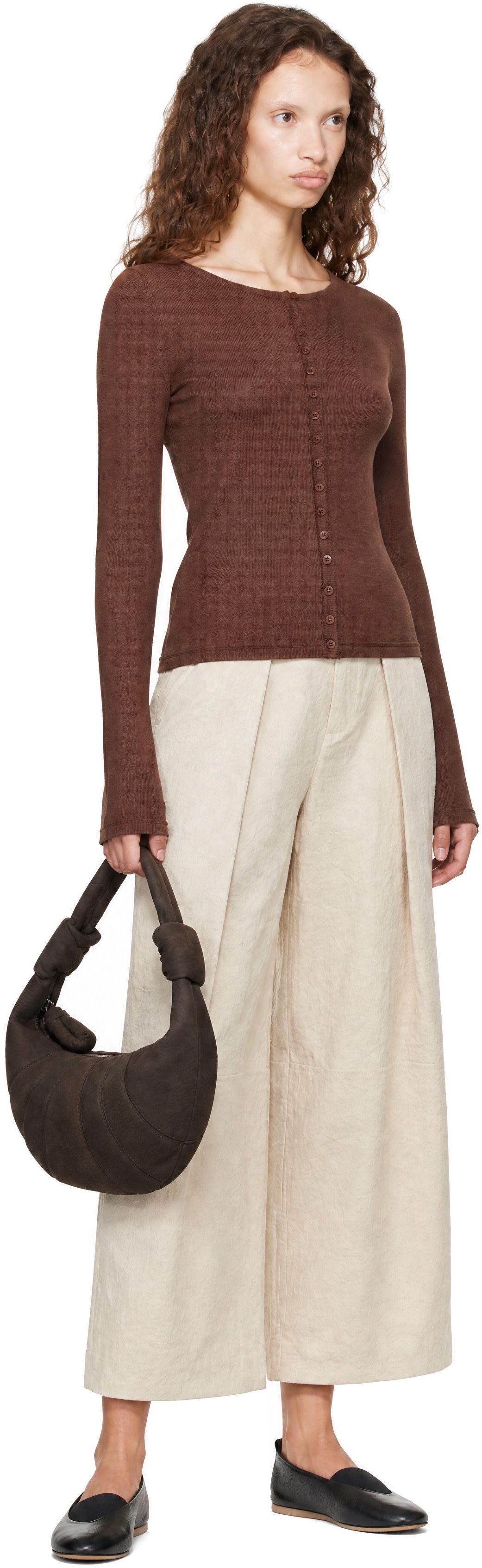 YMC - Cardigan Natalie brun