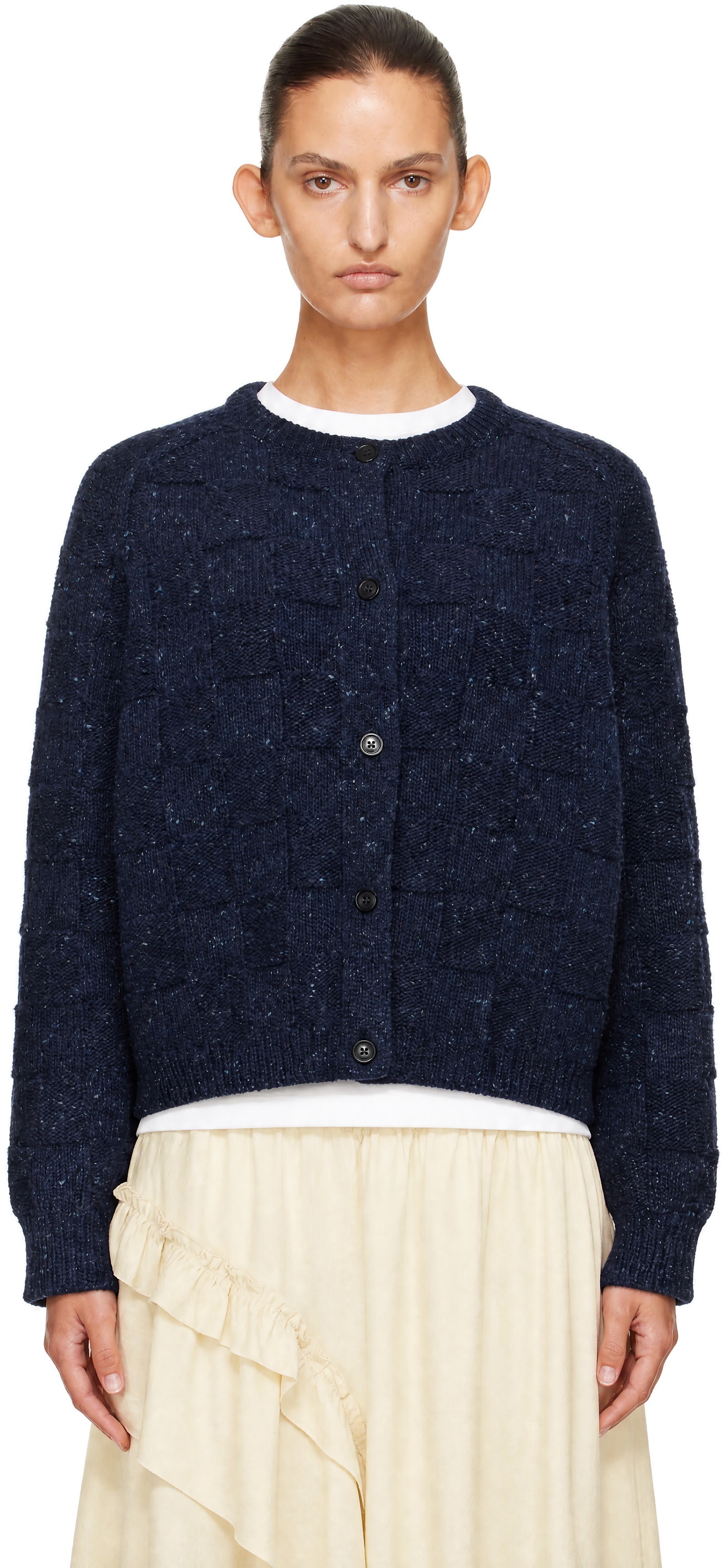 YMC - Navy Atomic Cardigan