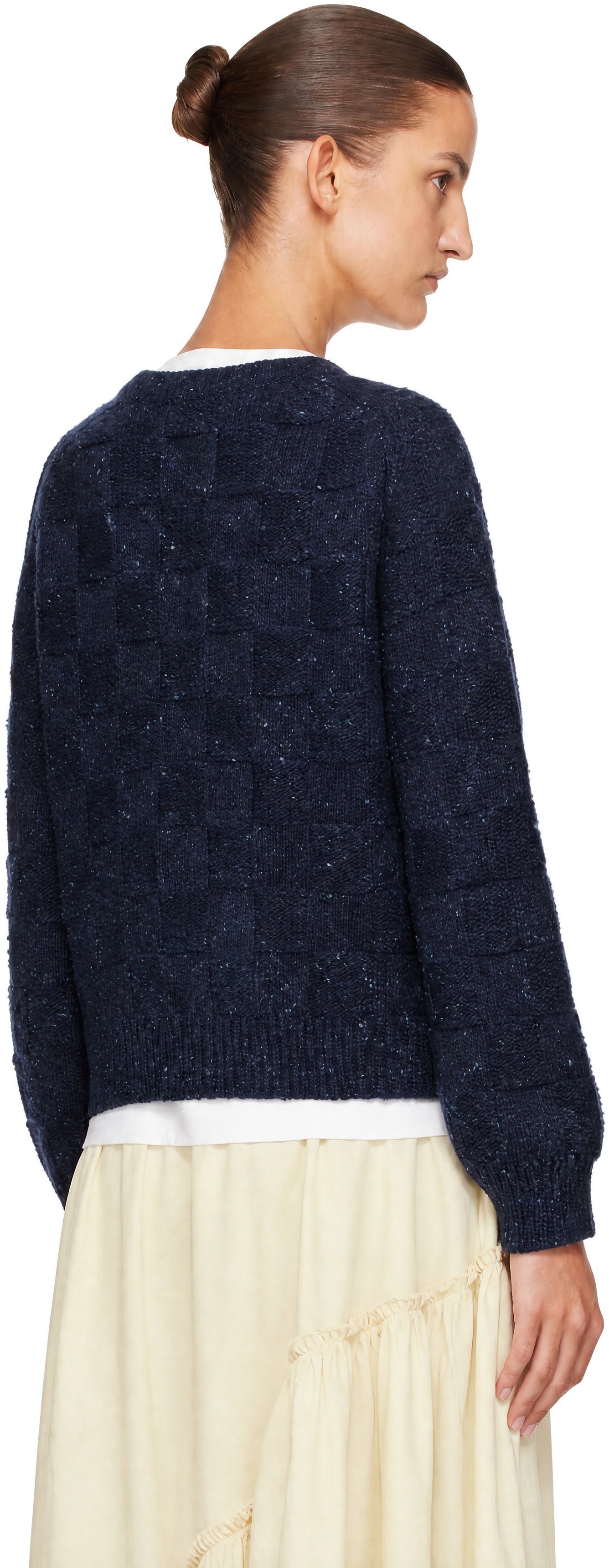 YMC - Cardigan Atomic bleu marine