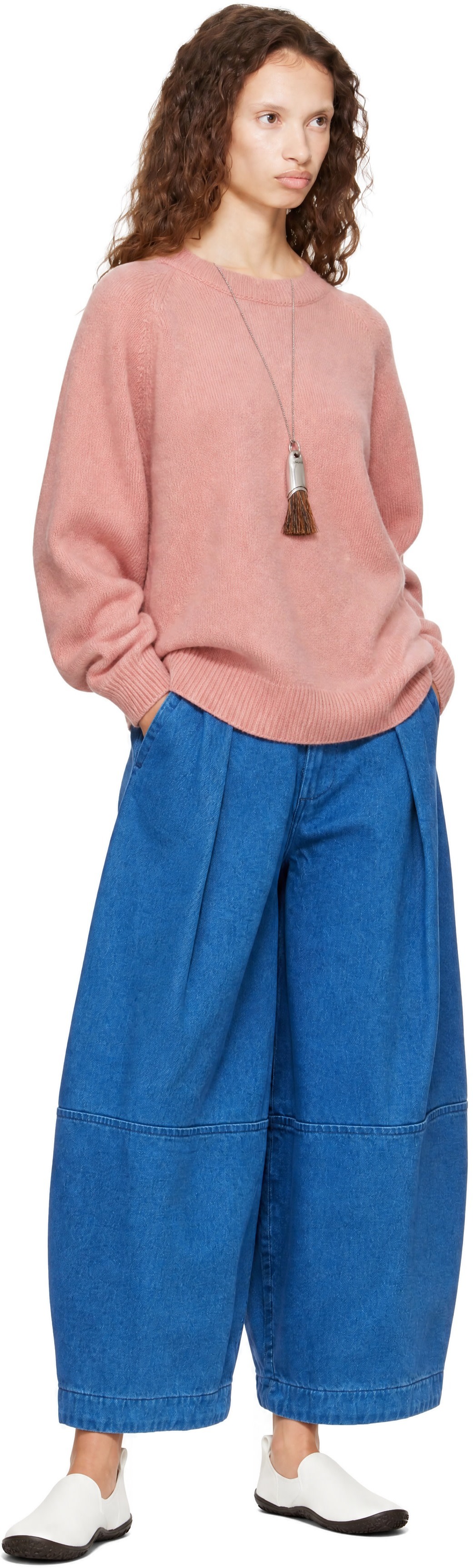 YMC - ピンク Bellow Sleeve セーター
