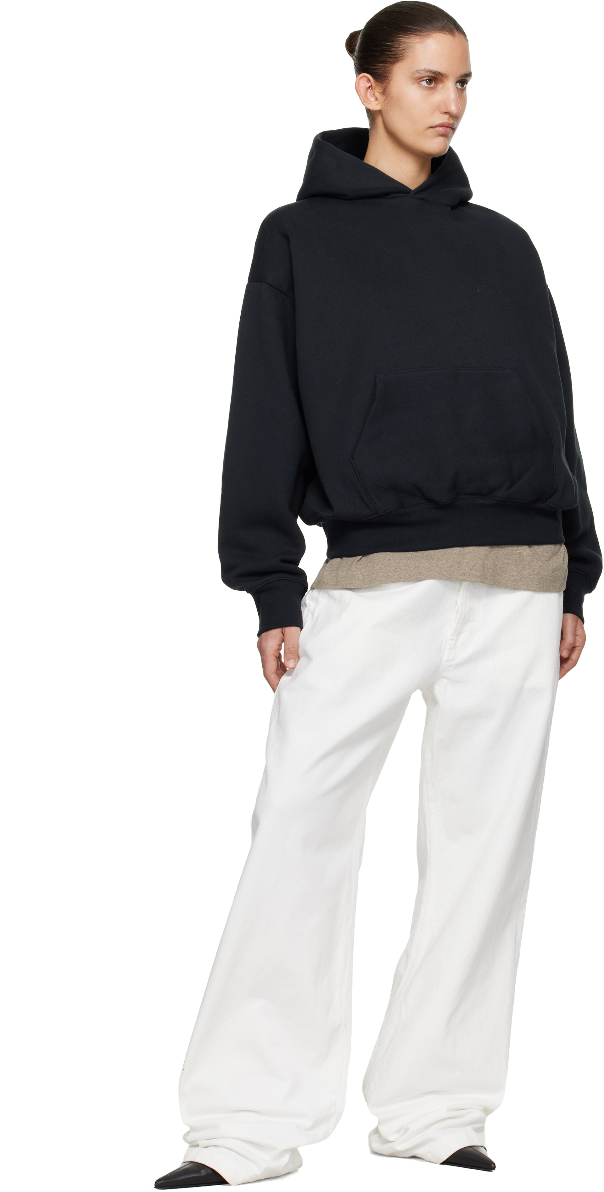 Fear of God ESSENTIALS - Pull à capuche noir