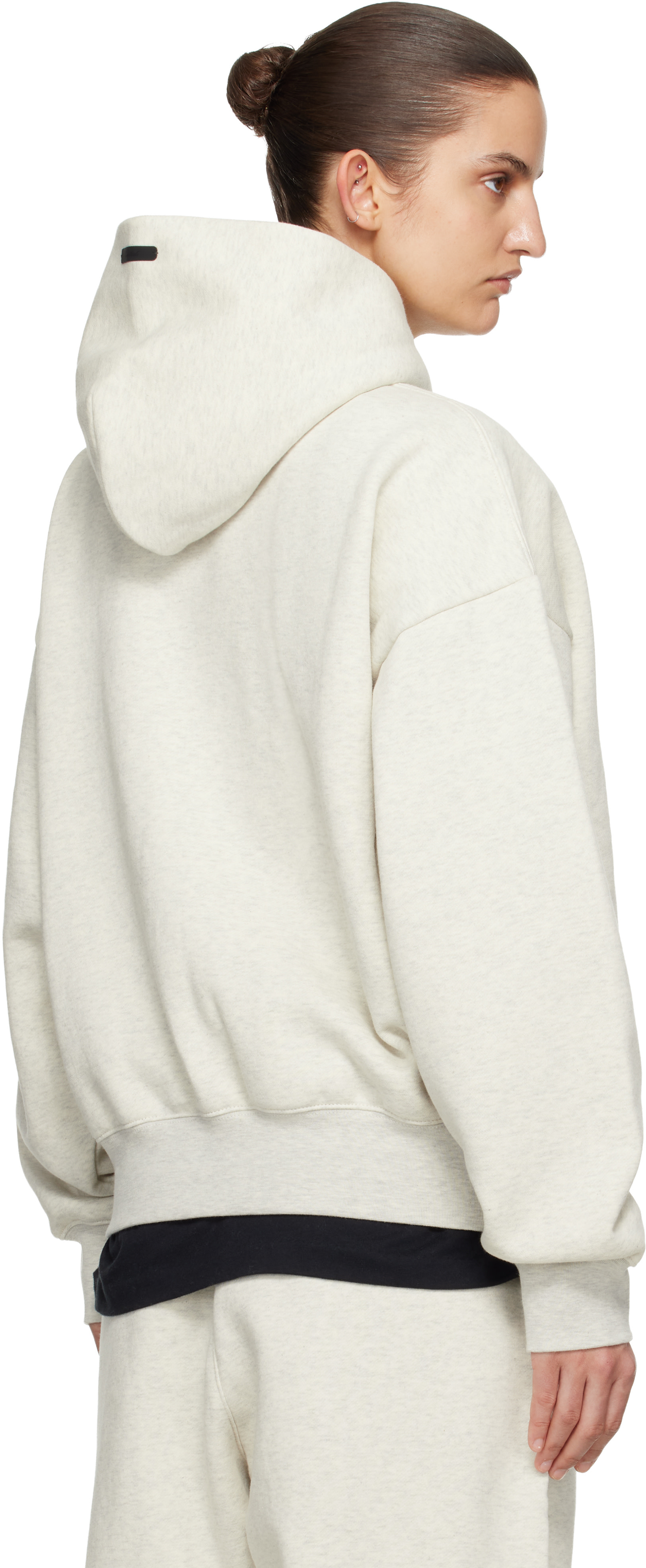 Fear of God ESSENTIALS - Pull à capuche blanc cassé