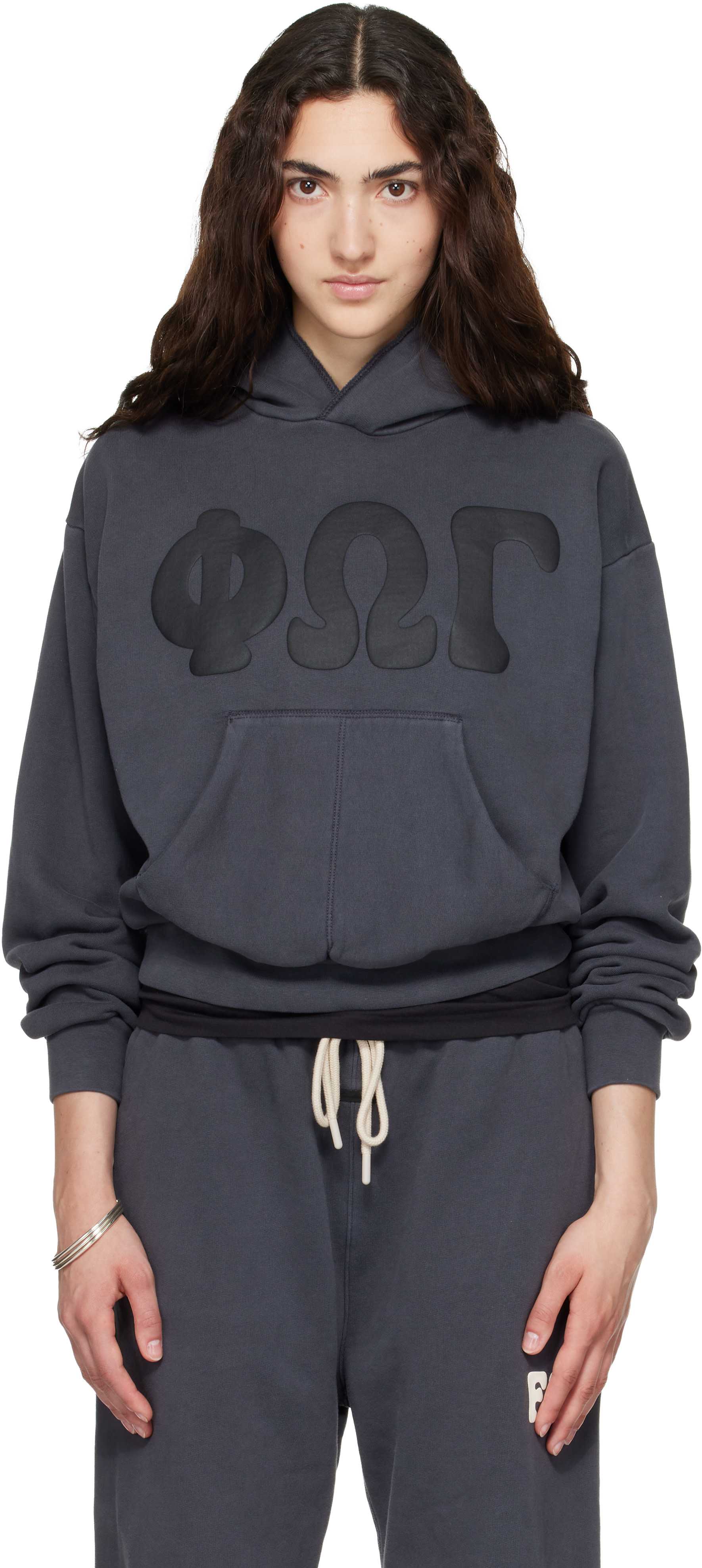 Fear of God ESSENTIALS - Pull à capuche 90s gris en molleton