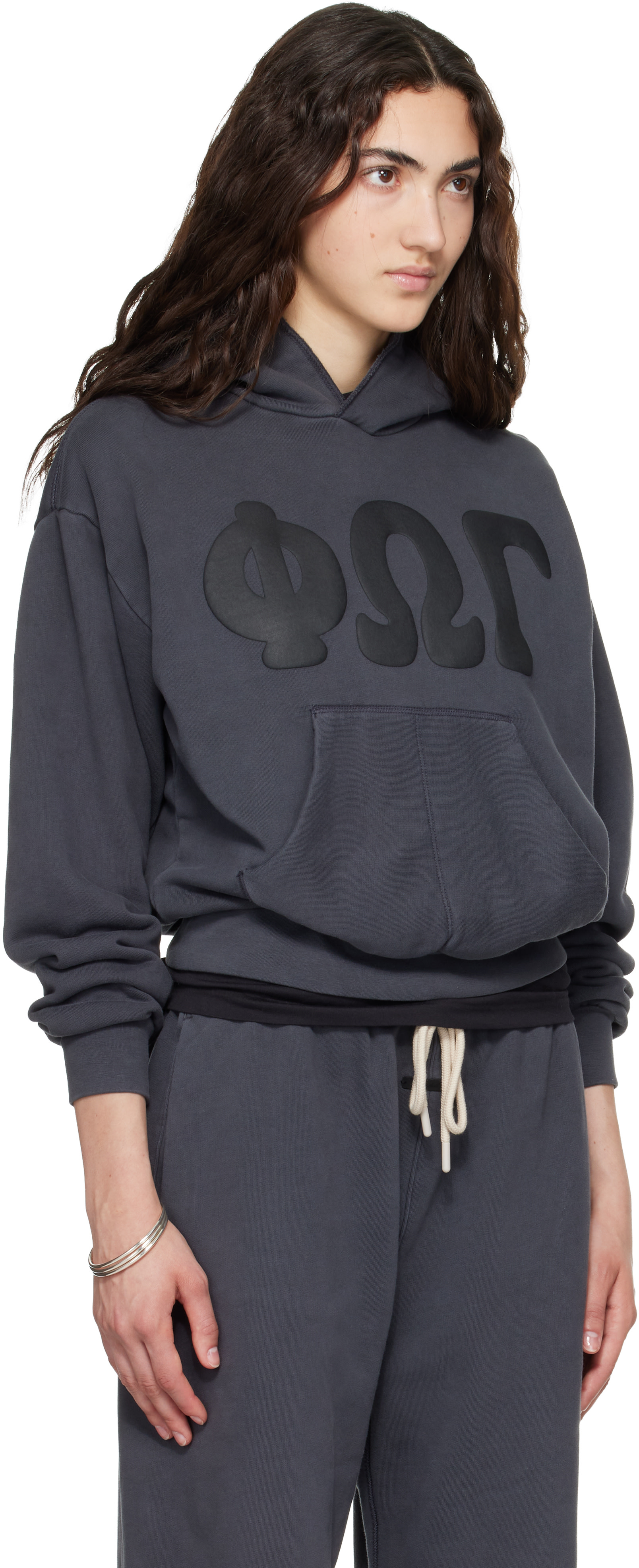 Fear of God ESSENTIALS - Pull à capuche 90s gris en molleton