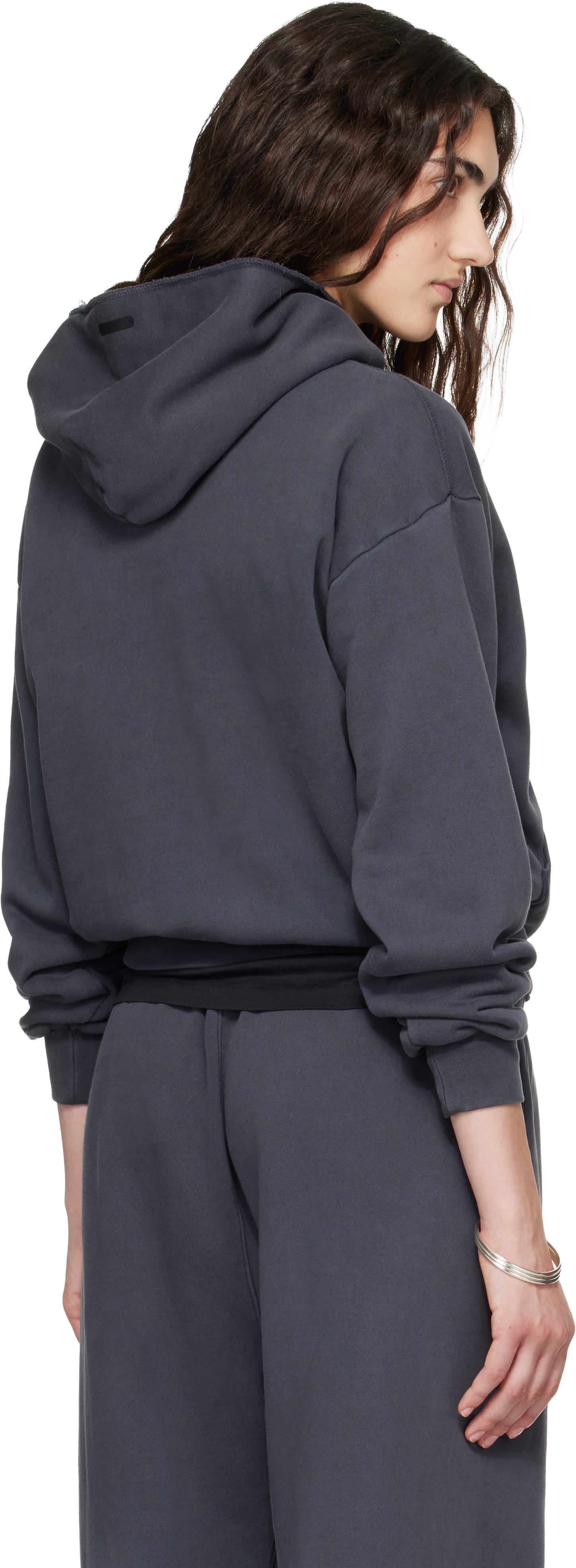 Fear of God ESSENTIALS - Pull à capuche 90s gris en molleton