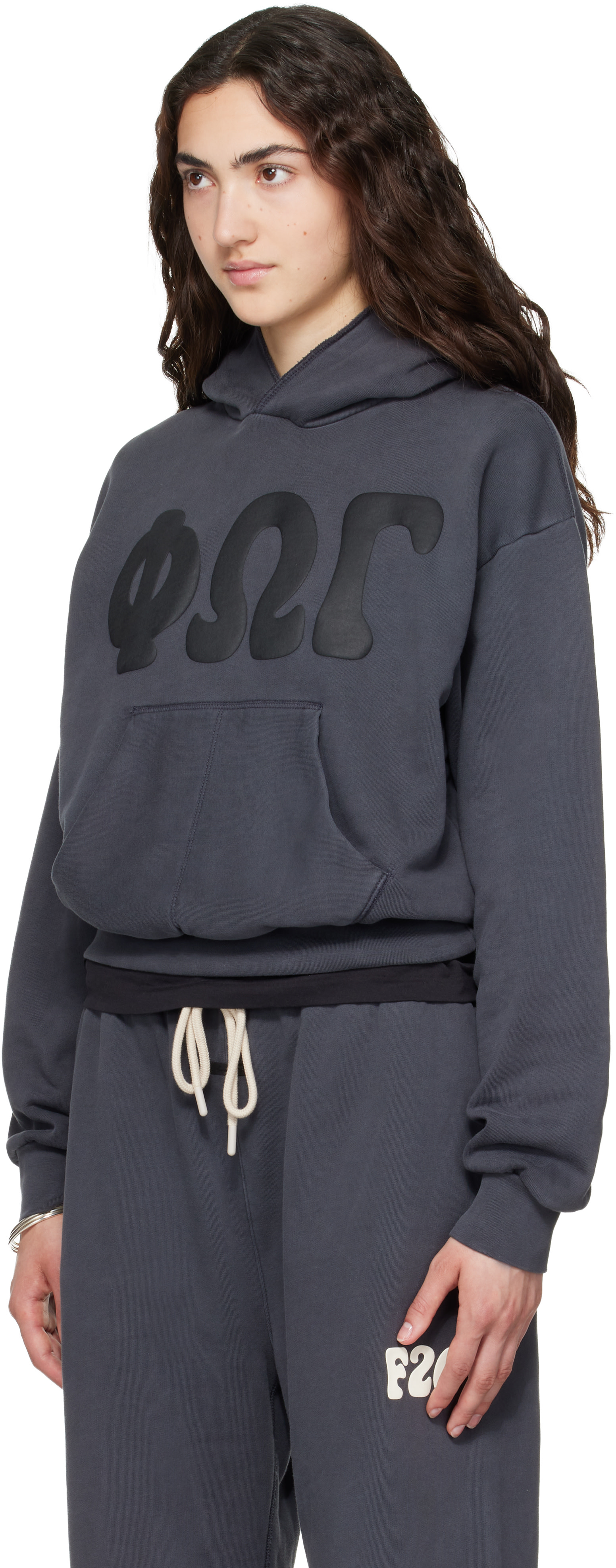 Fear of God ESSENTIALS - Pull à capuche 90s gris en molleton