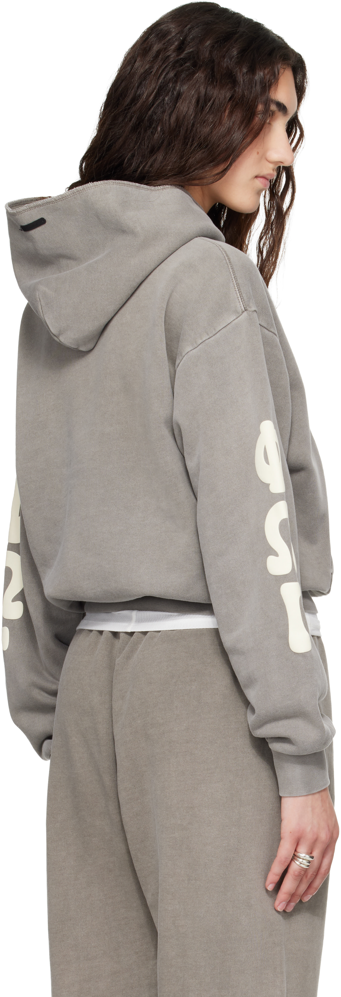 Fear of God ESSENTIALS - Pull à capuche 90s gris en molleton