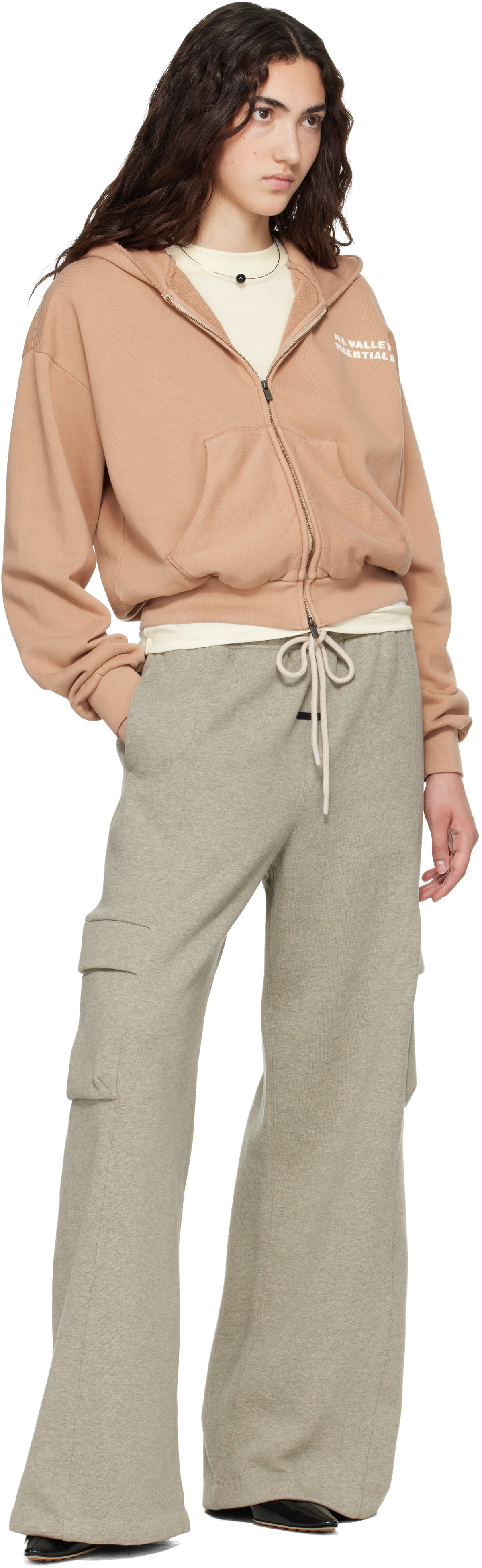 Fear of God ESSENTIALS - 탠 집업 후디