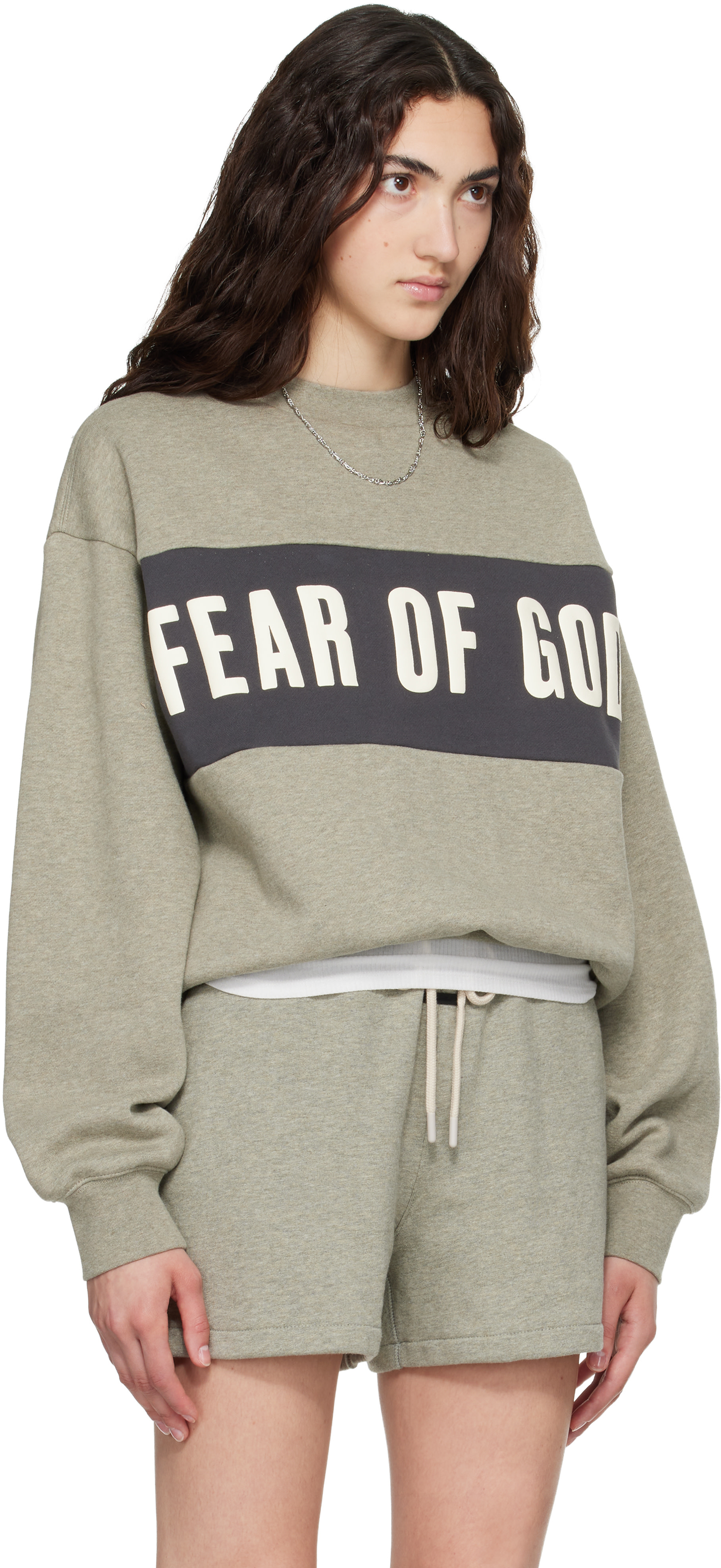 Fear of God ESSENTIALS - Pull molletonné gris