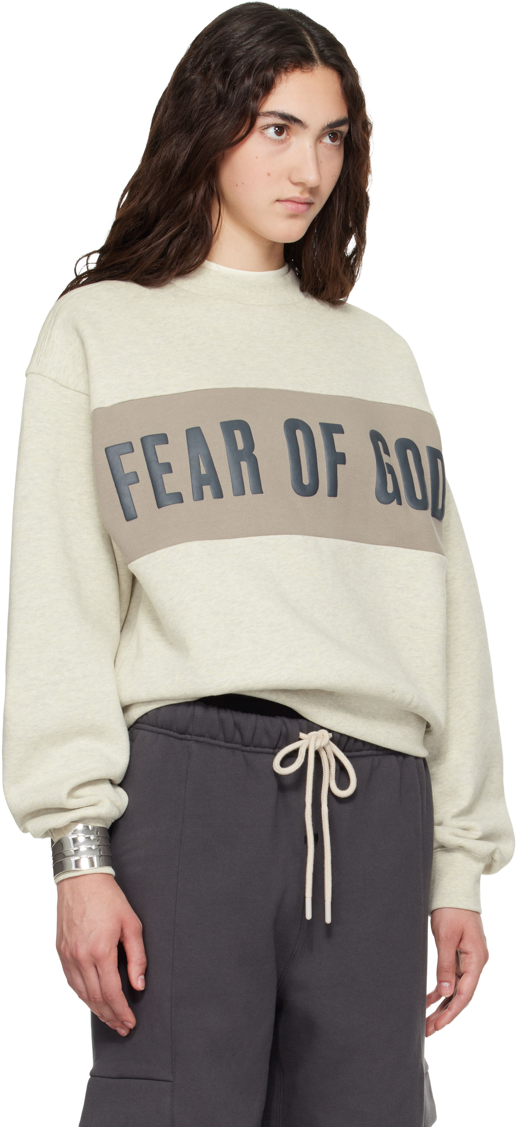 Fear of God ESSENTIALS - Pull molletonné gris