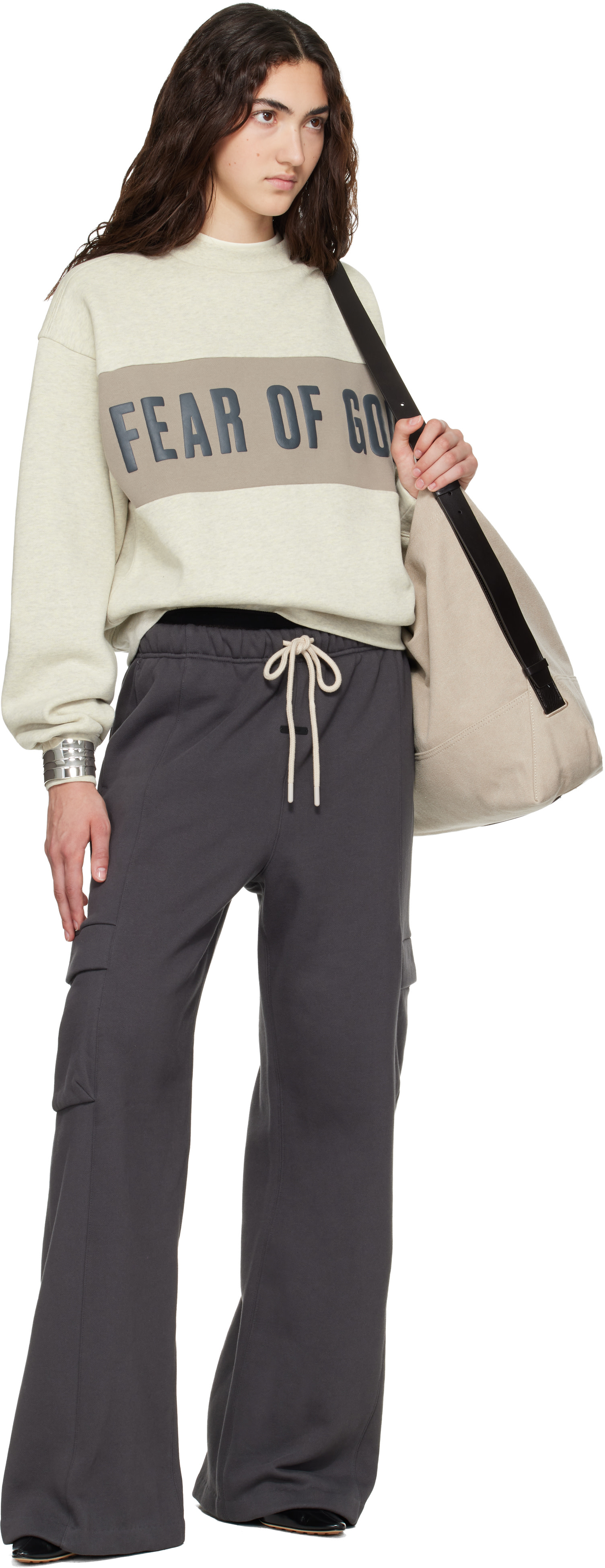 Fear of God ESSENTIALS - Pull molletonné gris