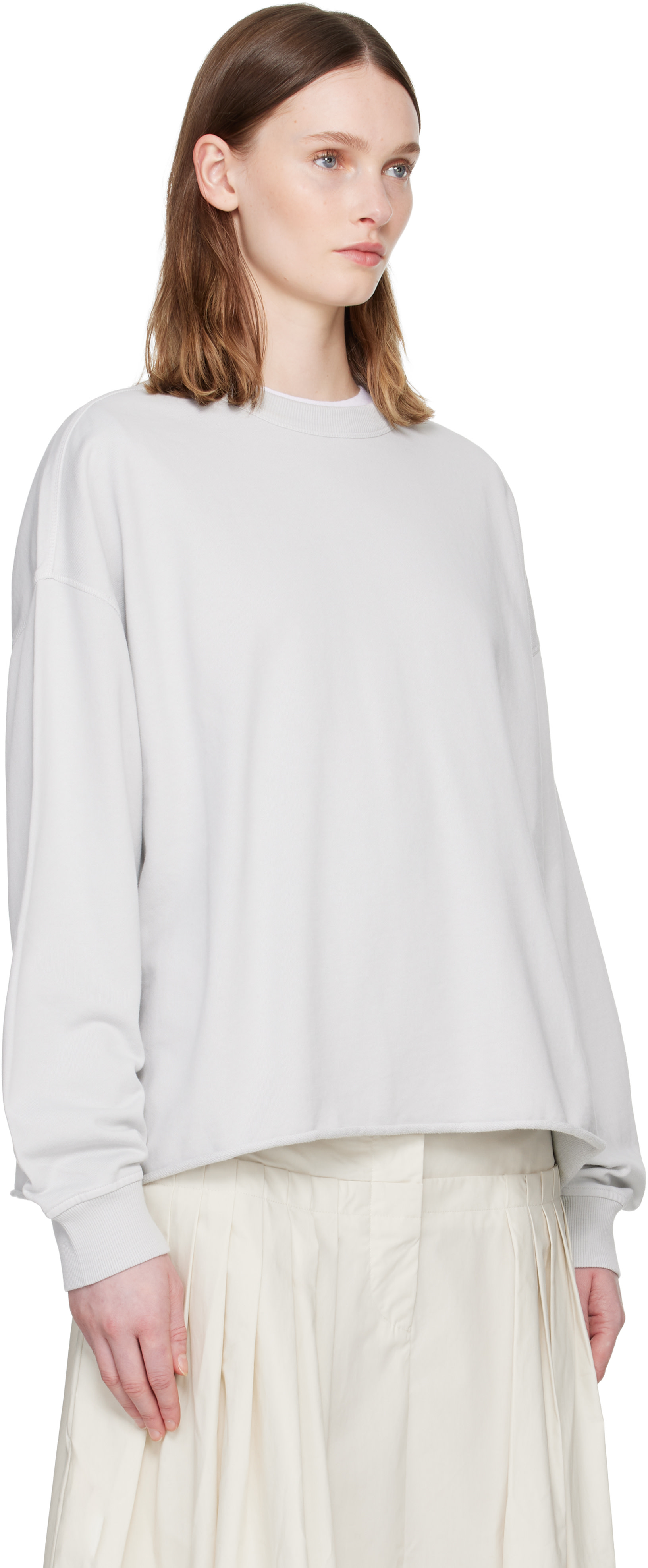 YMC - Pull molletonné Studio gris