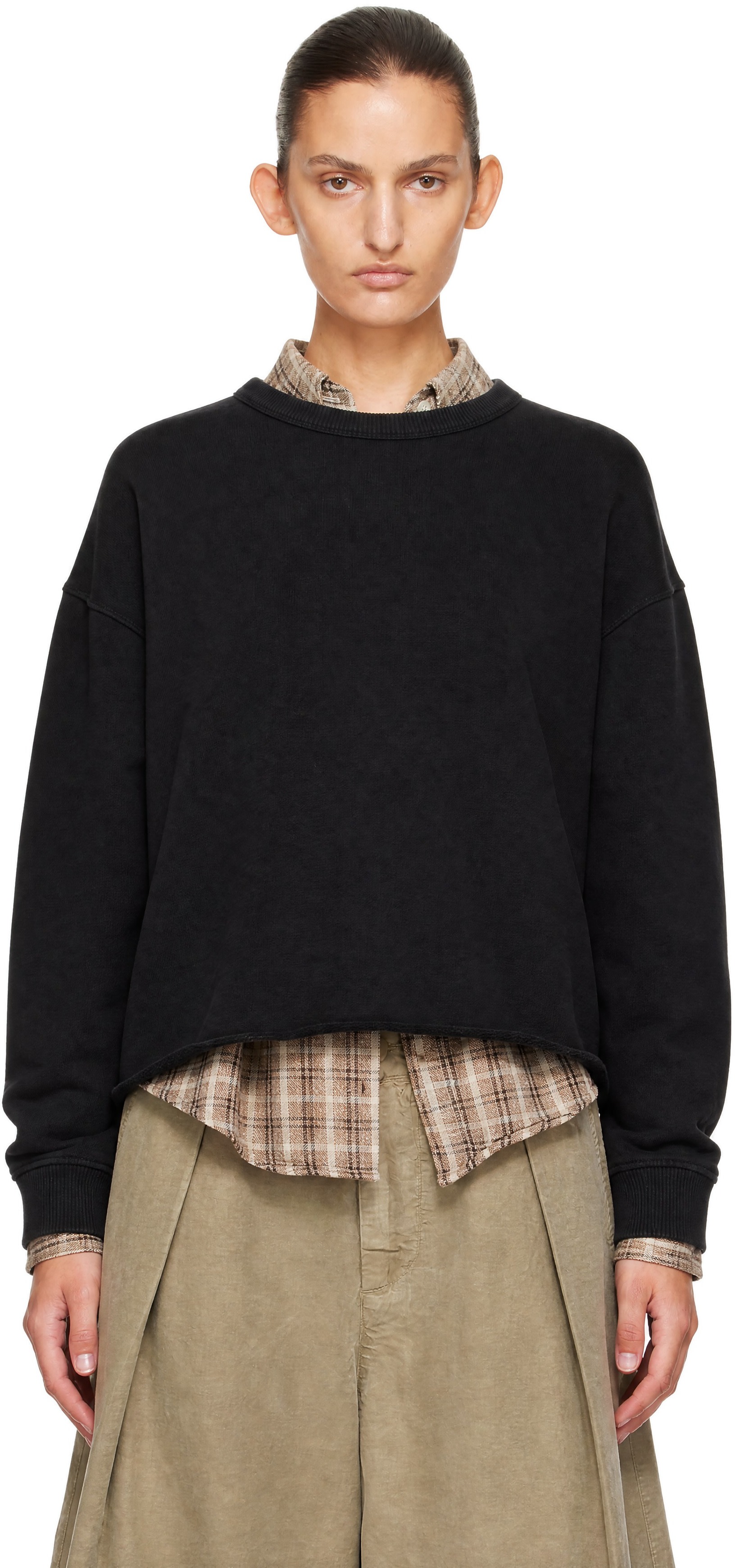 YMC - Pull molletonné Studio noir