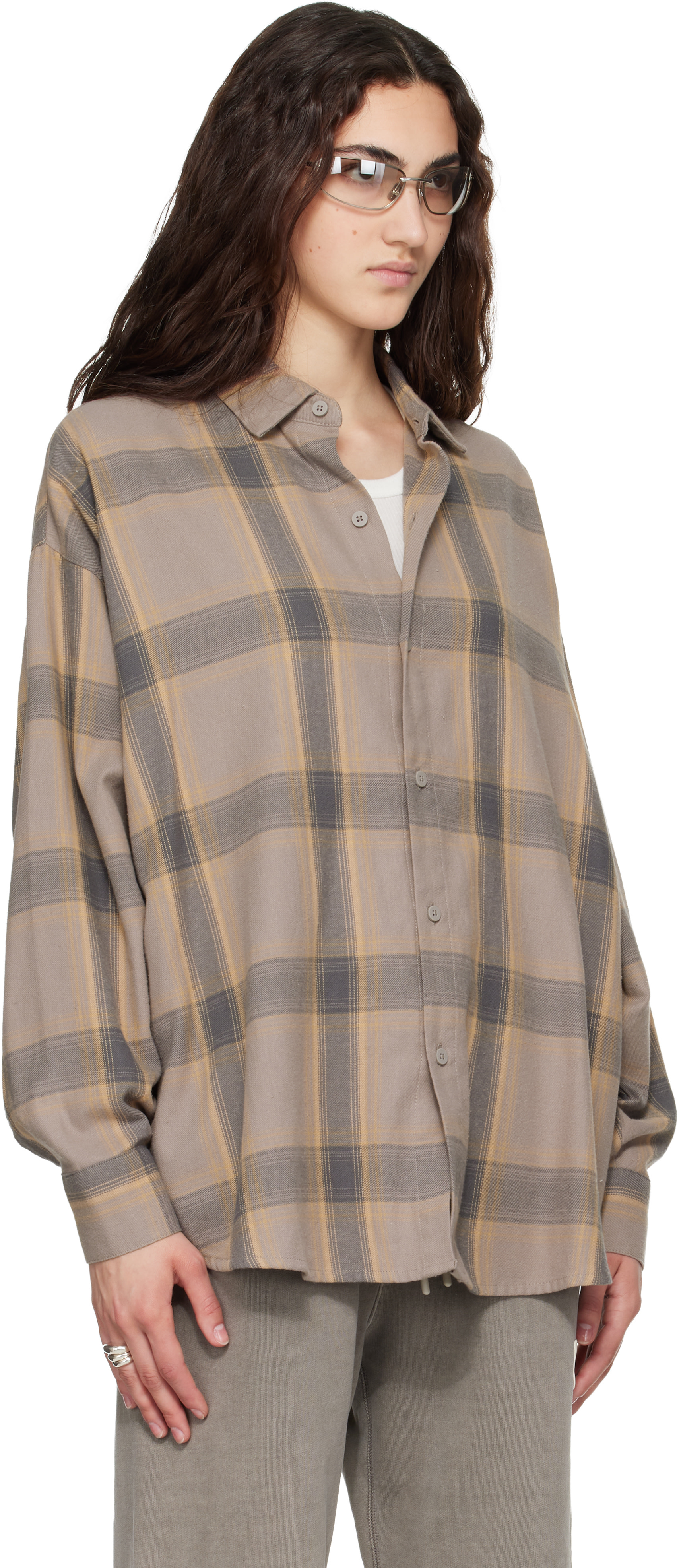 Fear of God ESSENTIALS - Chemise taupe à boutons