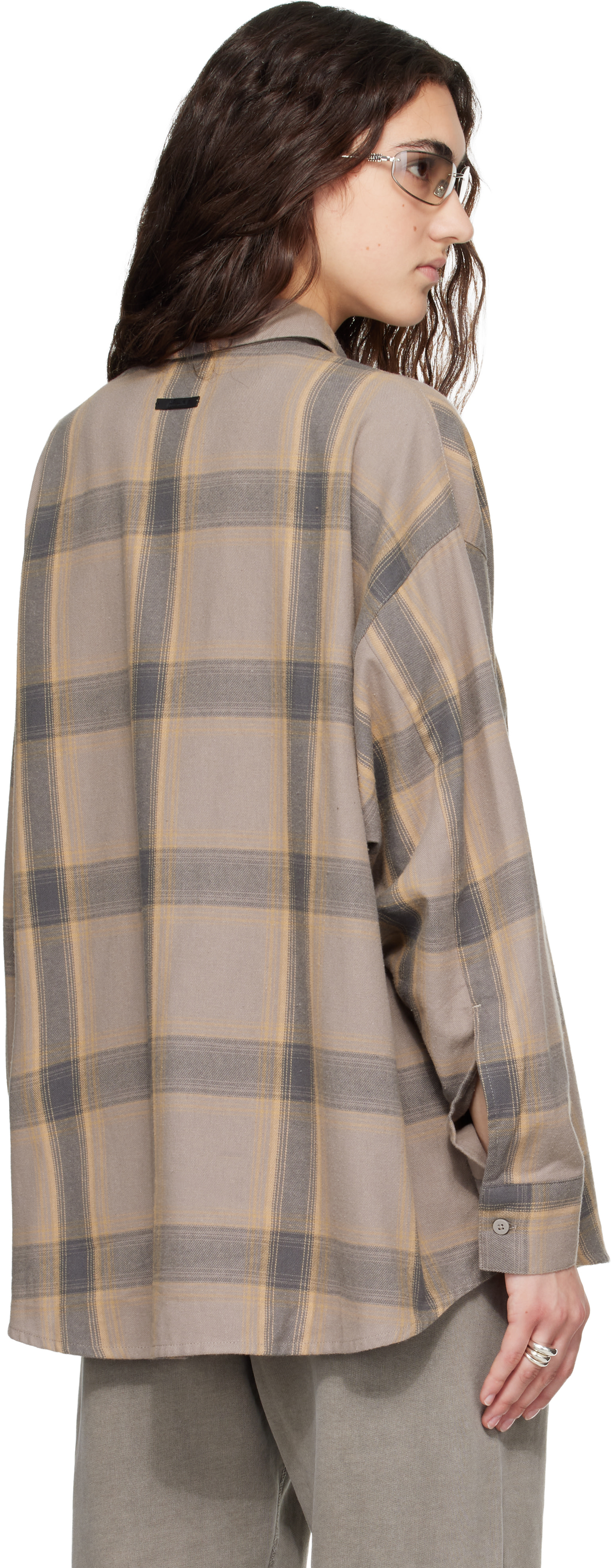 Fear of God ESSENTIALS - Chemise taupe à boutons
