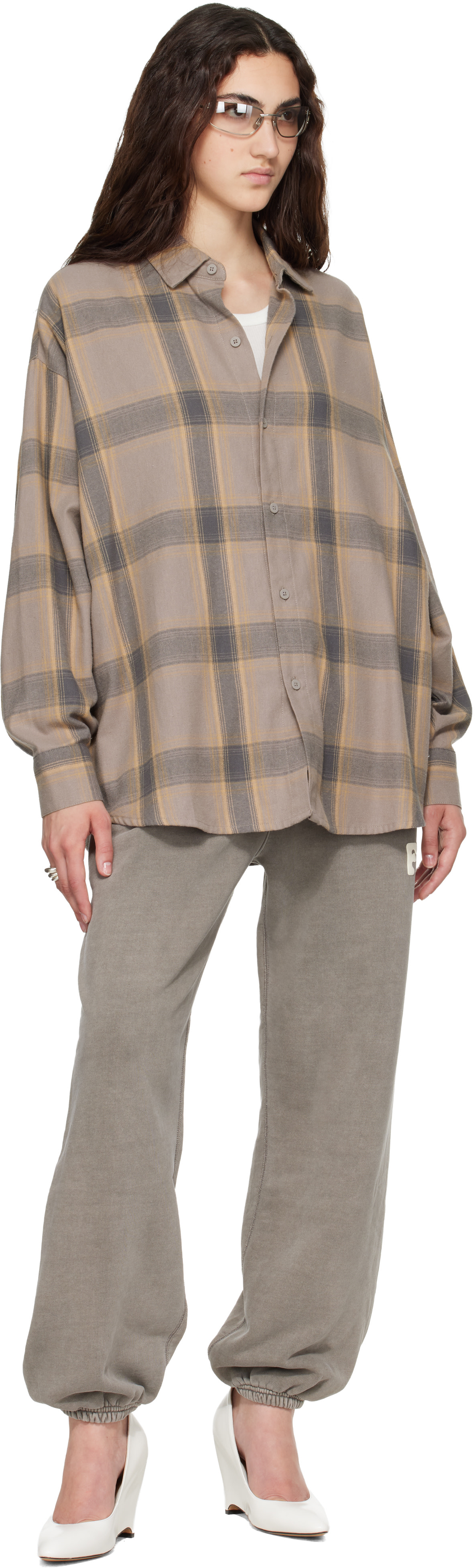 Fear of God ESSENTIALS - Chemise taupe à boutons
