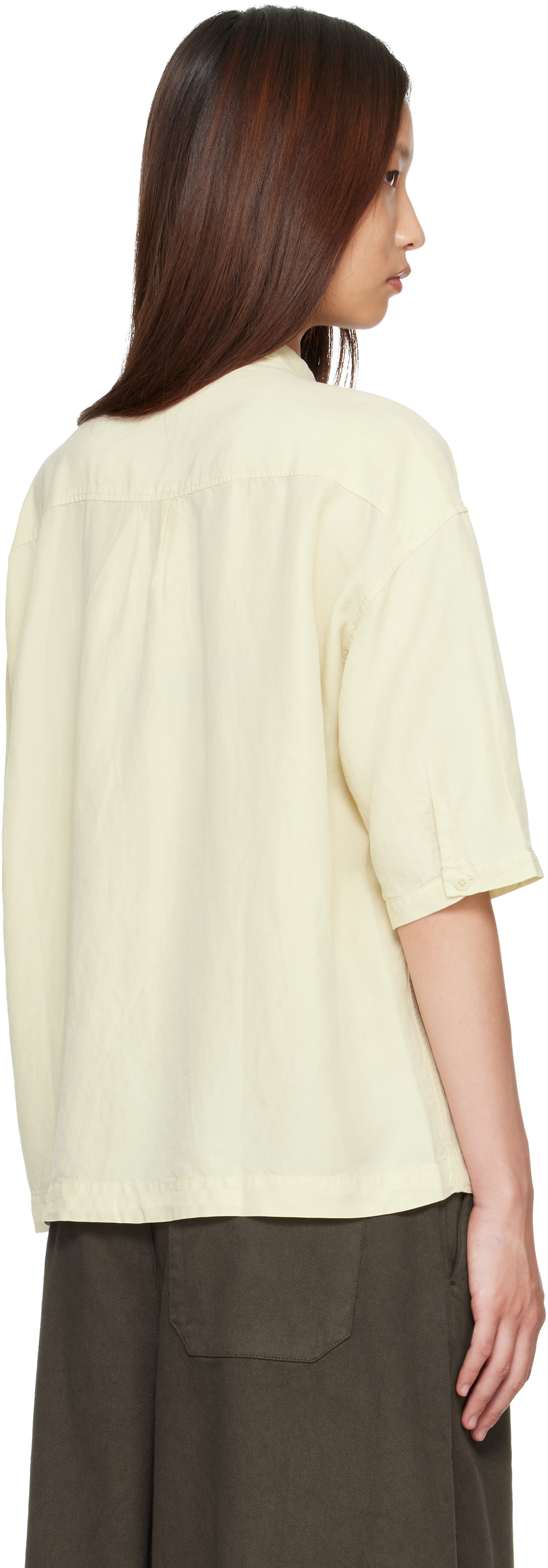 YMC - Chemise Marianne blanc cassé