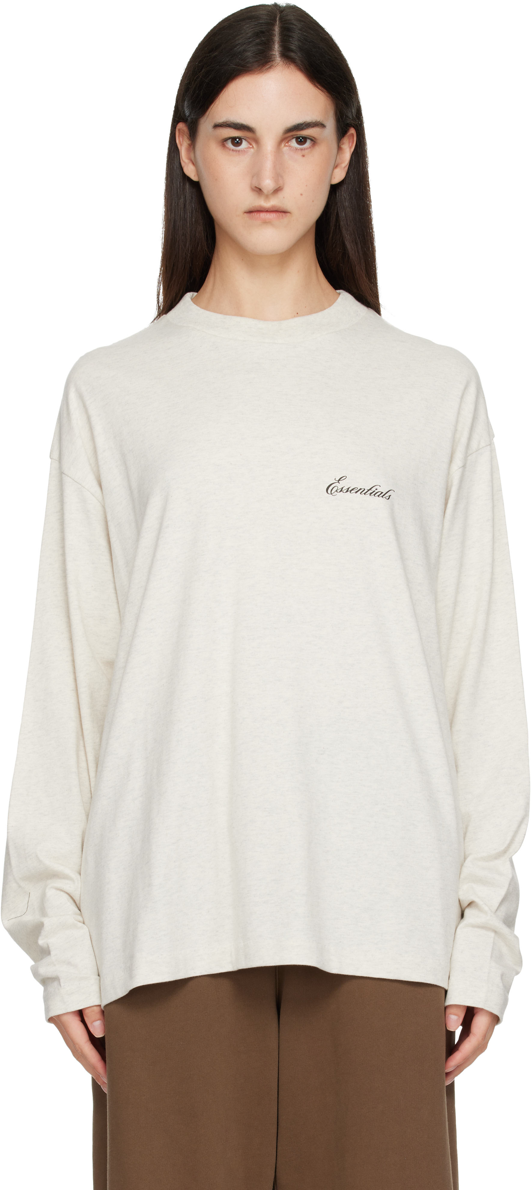 Fear of God ESSENTIALS: オフホワイト クラシックフィット 長袖T