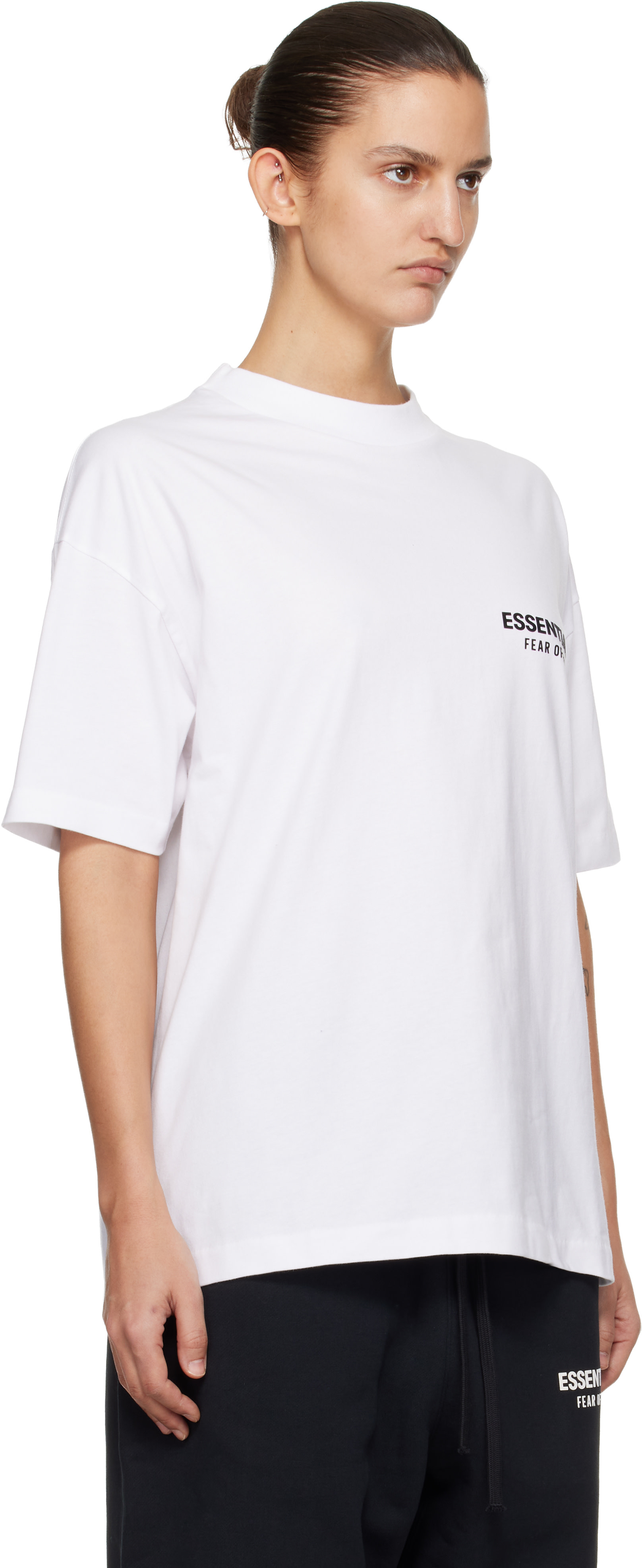 Fear of God ESSENTIALS - T-shirt blanc à coupe classique
