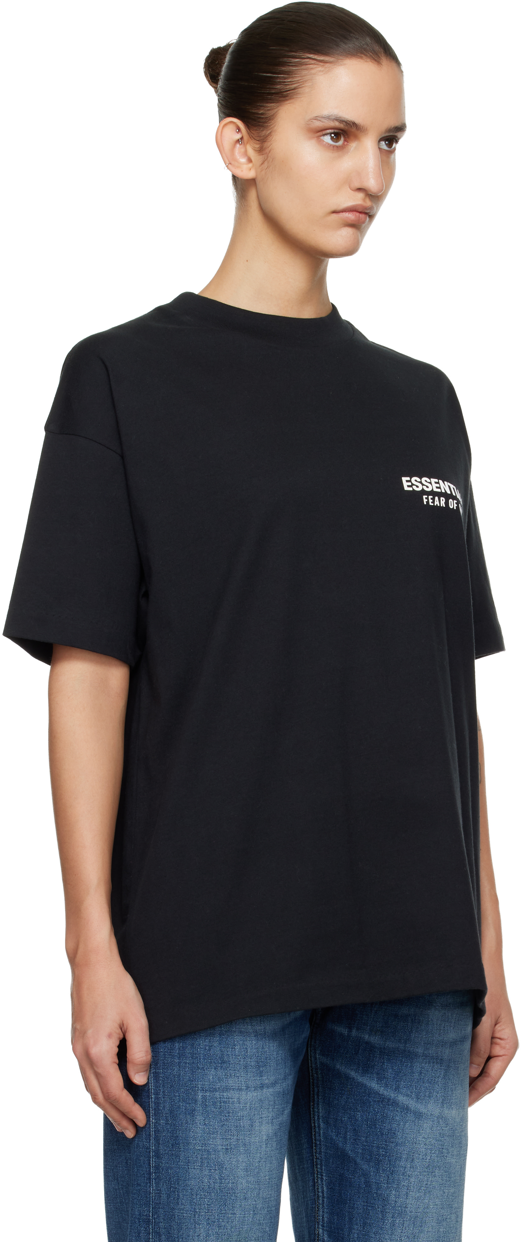 Fear of God ESSENTIALS - T-shirt noir à coupe classique