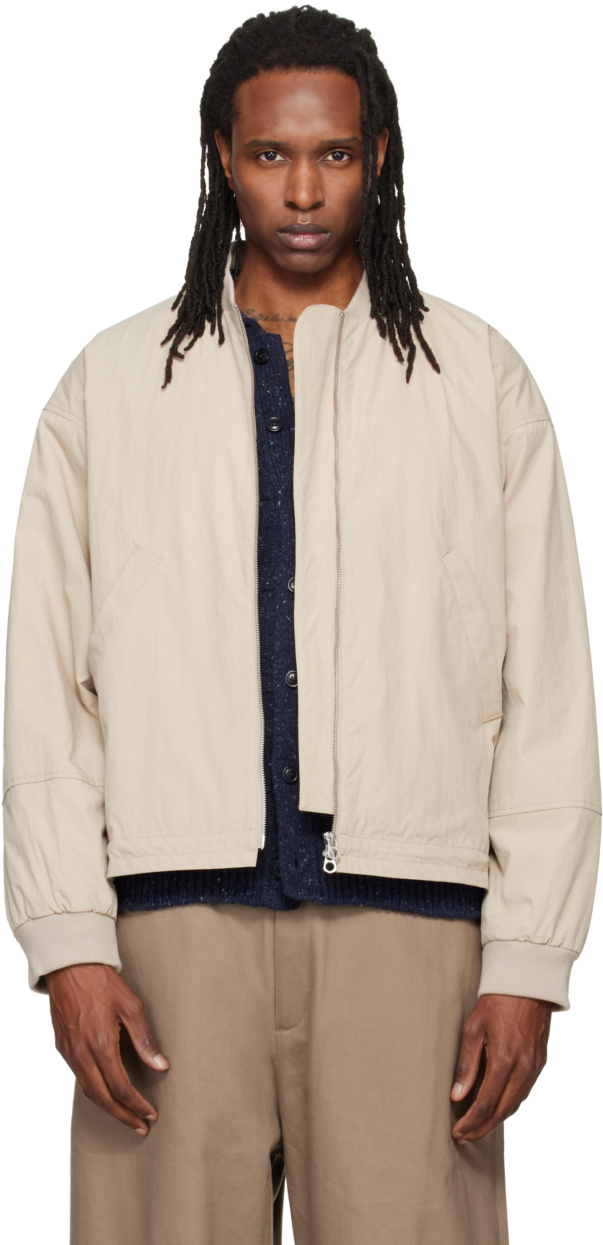 YMC - Beige Basement Bomber Jacket