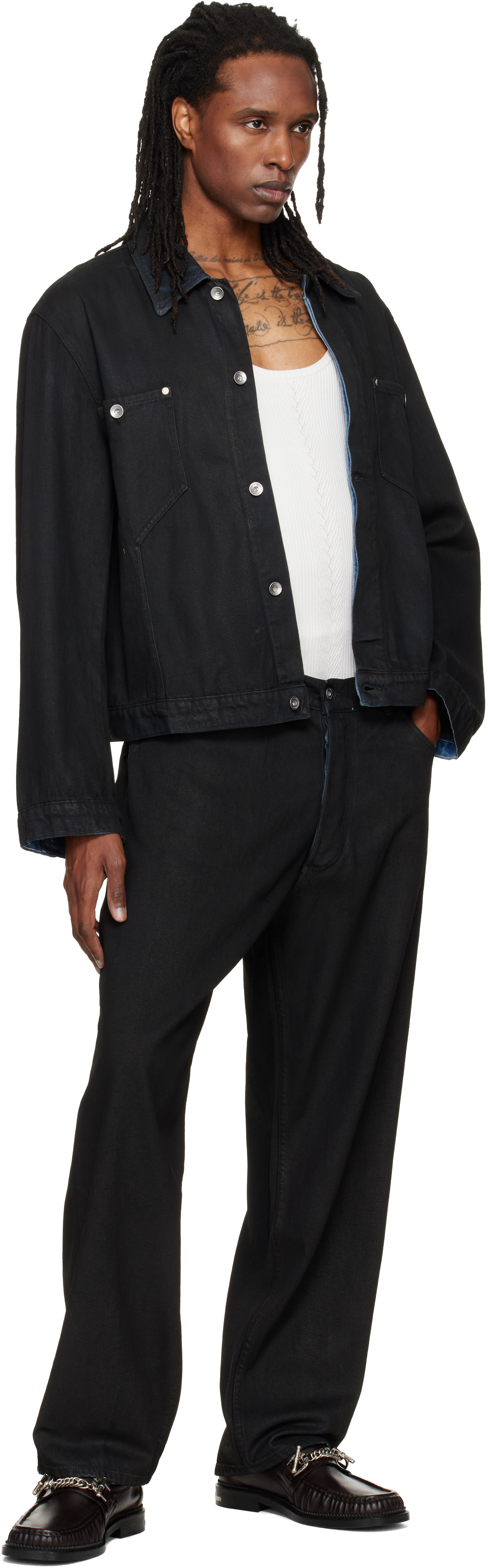 YMC - Blouson Loft noir en denim