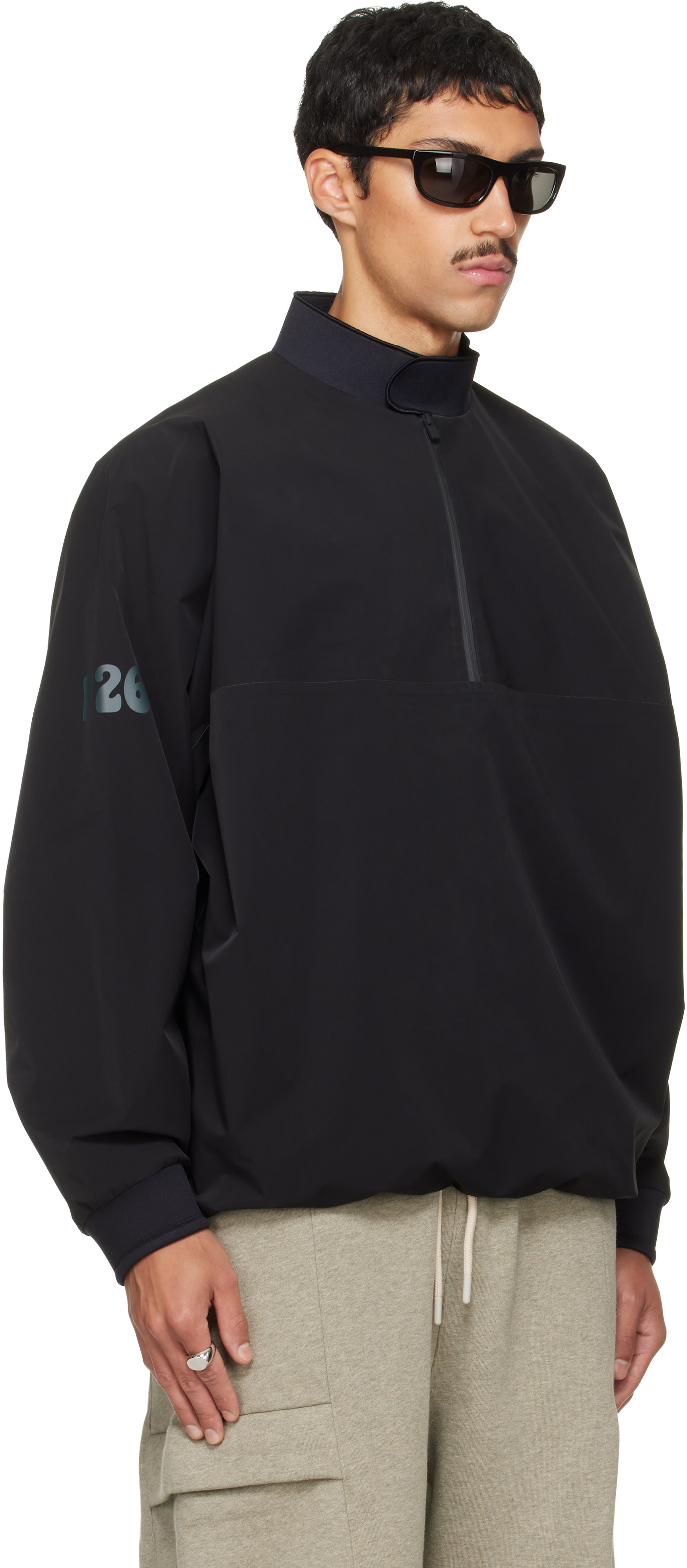 Fear of God ESSENTIALS - Black Half Zip Track Jacket